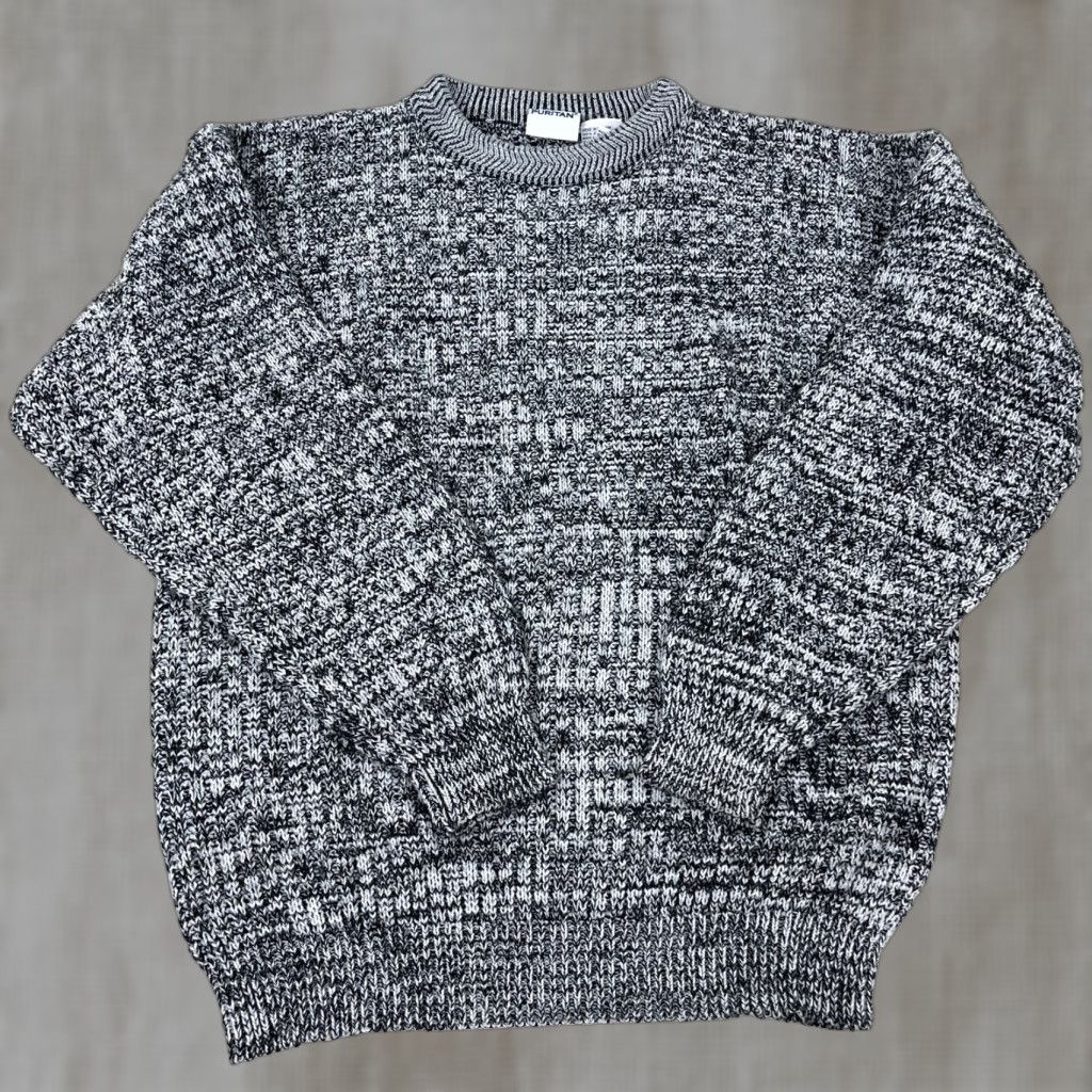 Vintage VINTAGE Puritan Sweater Men Medium Gray Chunky Knit Pullover 90s Grunge Heavyweight Adult Size US M / EU 48-50 / 2 - 1 Thumbnail