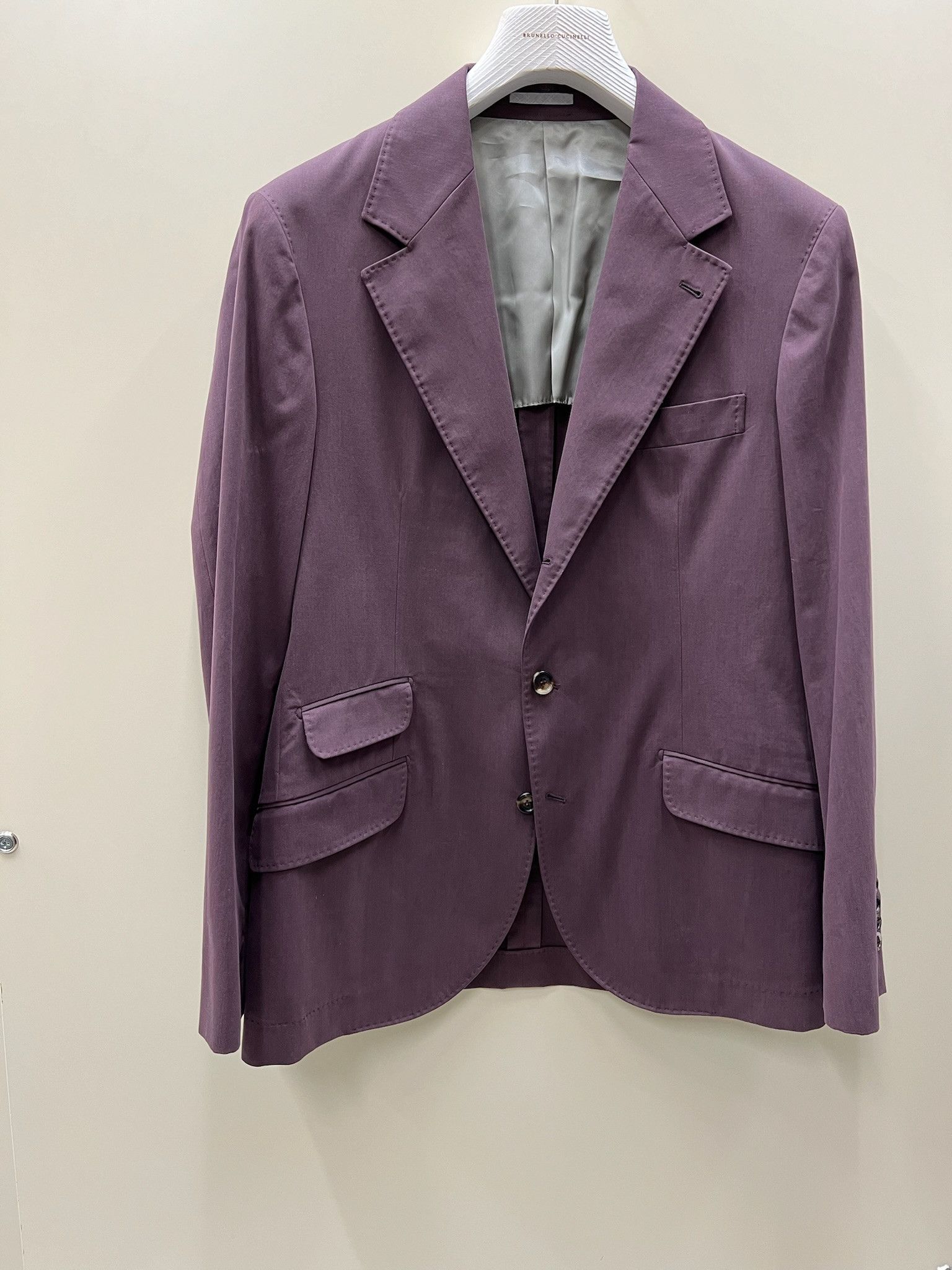 Brunello Cucinelli o1w1db10125 Suit Type Jacket in Purple Size US M / EU 48-50 / 2 - 1 Thumbnail