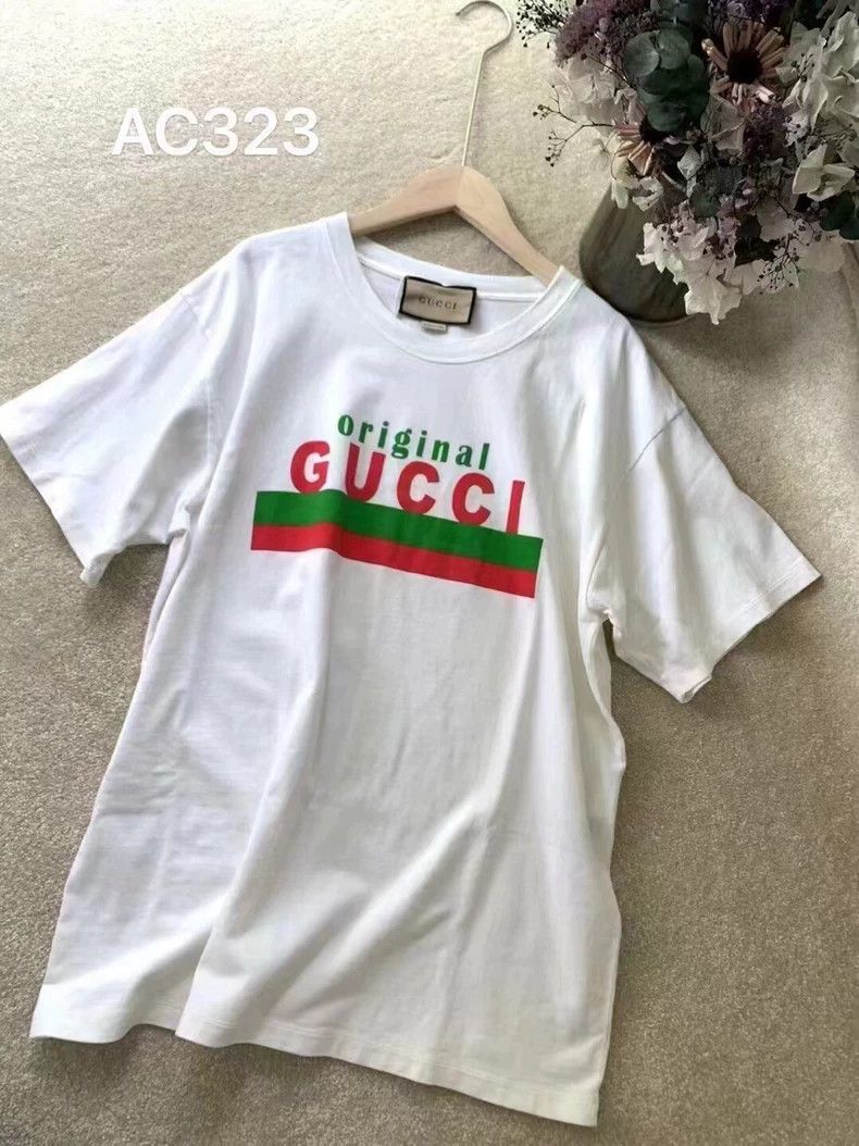 Gucci Gucci Striped letter print short-sleeved T-shirt 2501-Nexta Size US XS / EU 42 / 0 - 5 Thumbnail