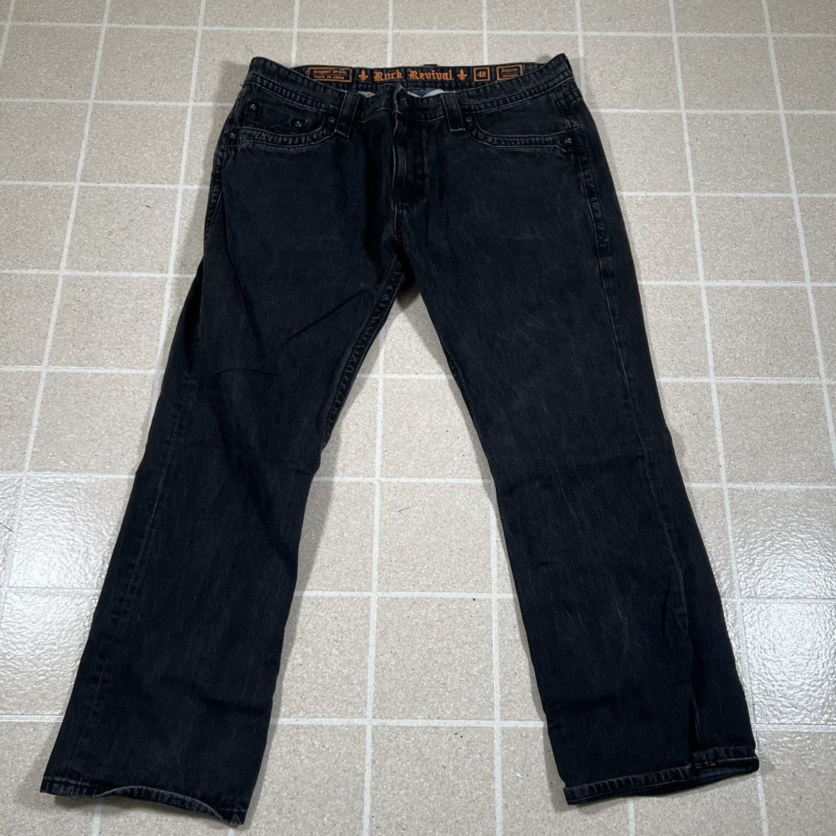 Rock Revival Rock Revival Mens Black Jean Sz 40 Steven Straight Denim Y2K Size US 40 / EU 56 - 4 Thumbnail