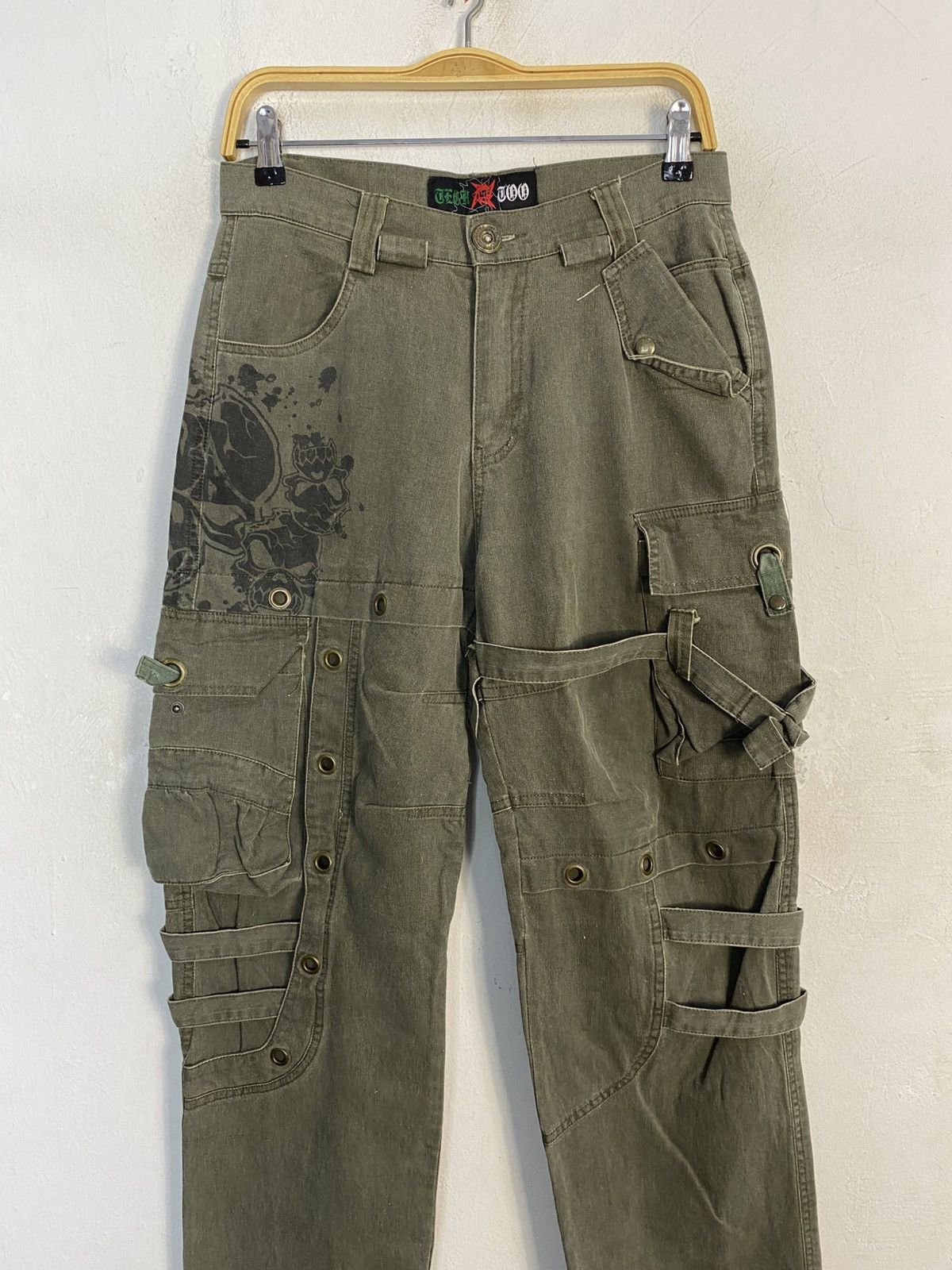 Japanese Brand Hype Tech Too Bondage Cargo Pant Seditionaries Size 29 30 Size US 30 / EU 46 - 3 Thumbnail