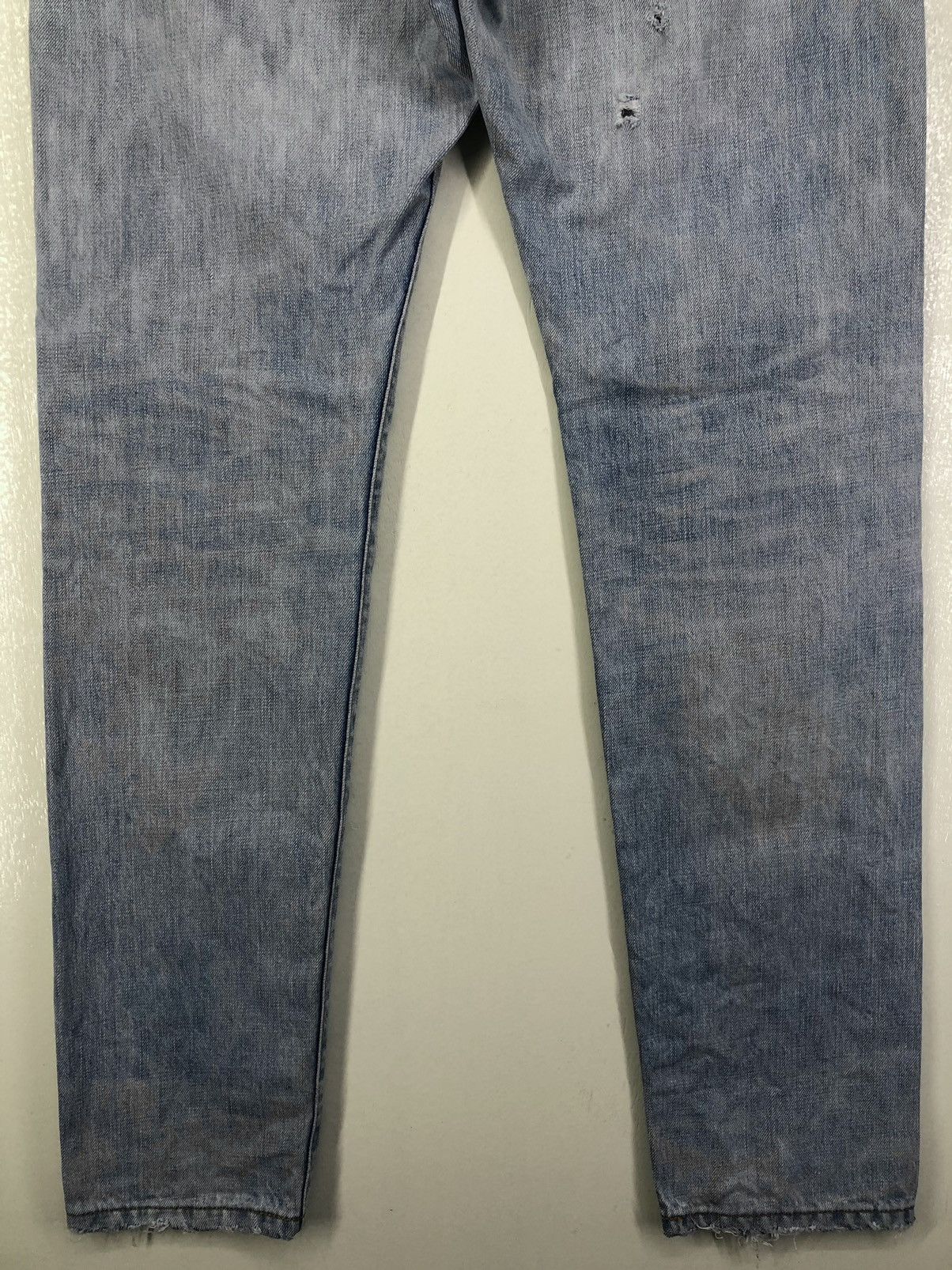 Japanese Brand Ripo Trenta Anni Distressed Light Wash Jeans Size US 32 / EU 48 - 14 Thumbnail