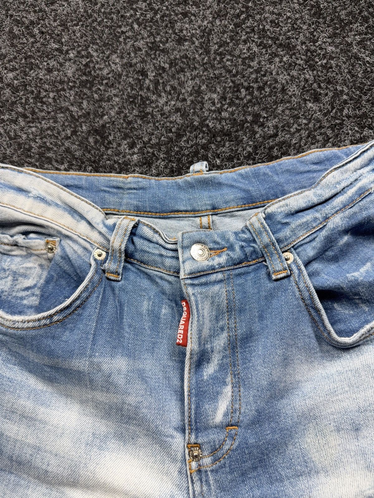Dsquared2 Luxury 00s Dsquared2 Distressed Light Wash Straight Jeans Size US 32 / EU 48 - 6 Thumbnail
