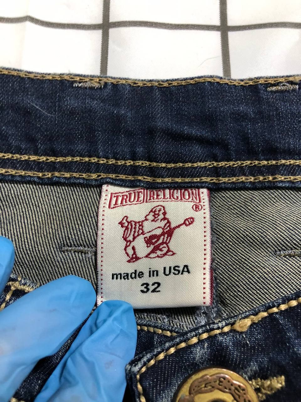 True Religion True Religion Billy Big Straight Jeans Swarovski Crystal Size US 32 / EU 48 - 12 Thumbnail