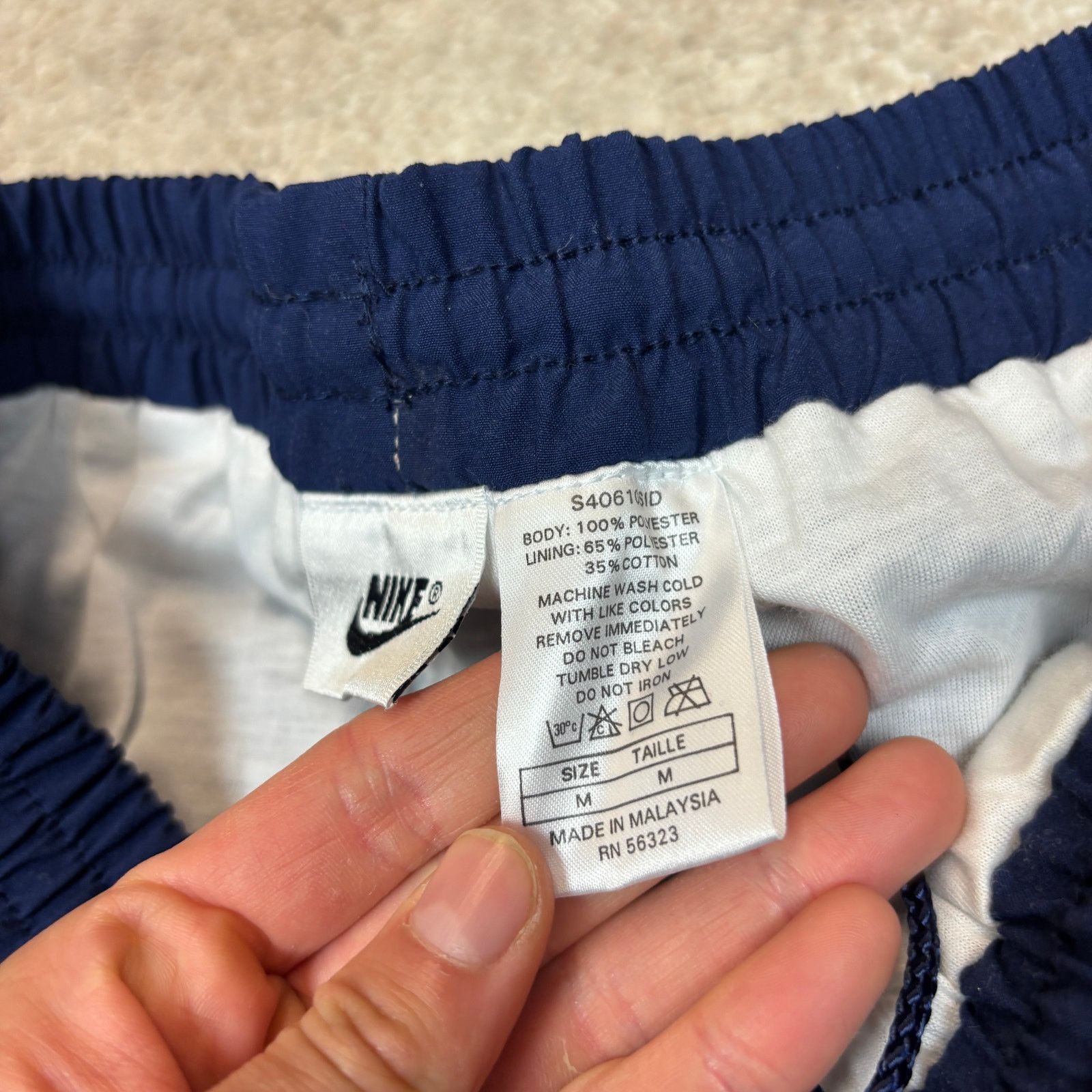Nike Vintage 90s Nike Track Pants Court Classic Men's Medium Blue Size US 31 - 5 Thumbnail