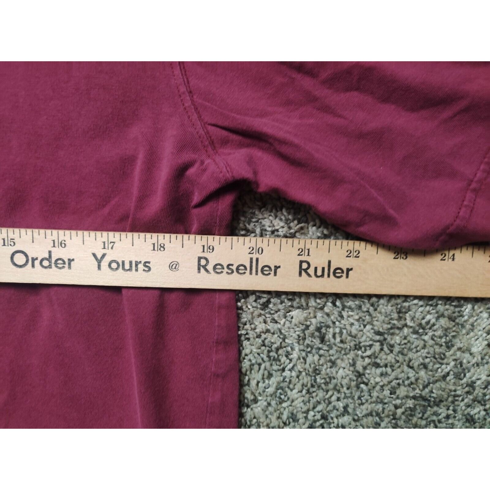 Wrangler Wrangler Shirt Adult Mens Large Maroon Torso Pocket Size US L / EU 52-54 / 3 - 7 Thumbnail