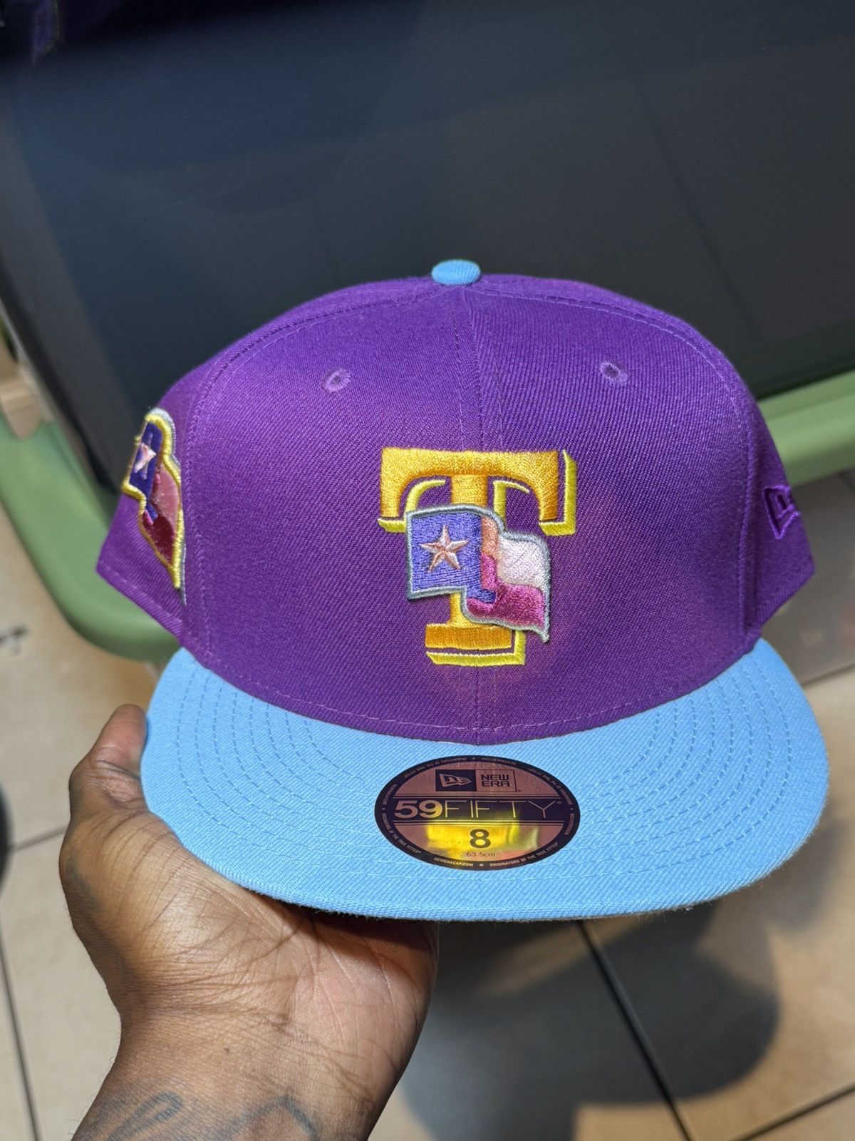 Hat Club × MyFitteds × New Era MyFitteds Texas Rangers "Wings Of Fire" Size 8 Size ONE SIZE - 2 Thumbnail