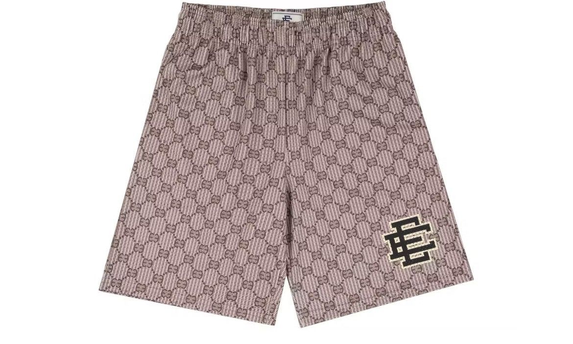 Eric Emanuel Eric Emanuel EE beige Gucci Print baggy shorts medium Size US 30 / EU 46 - 1 Thumbnail