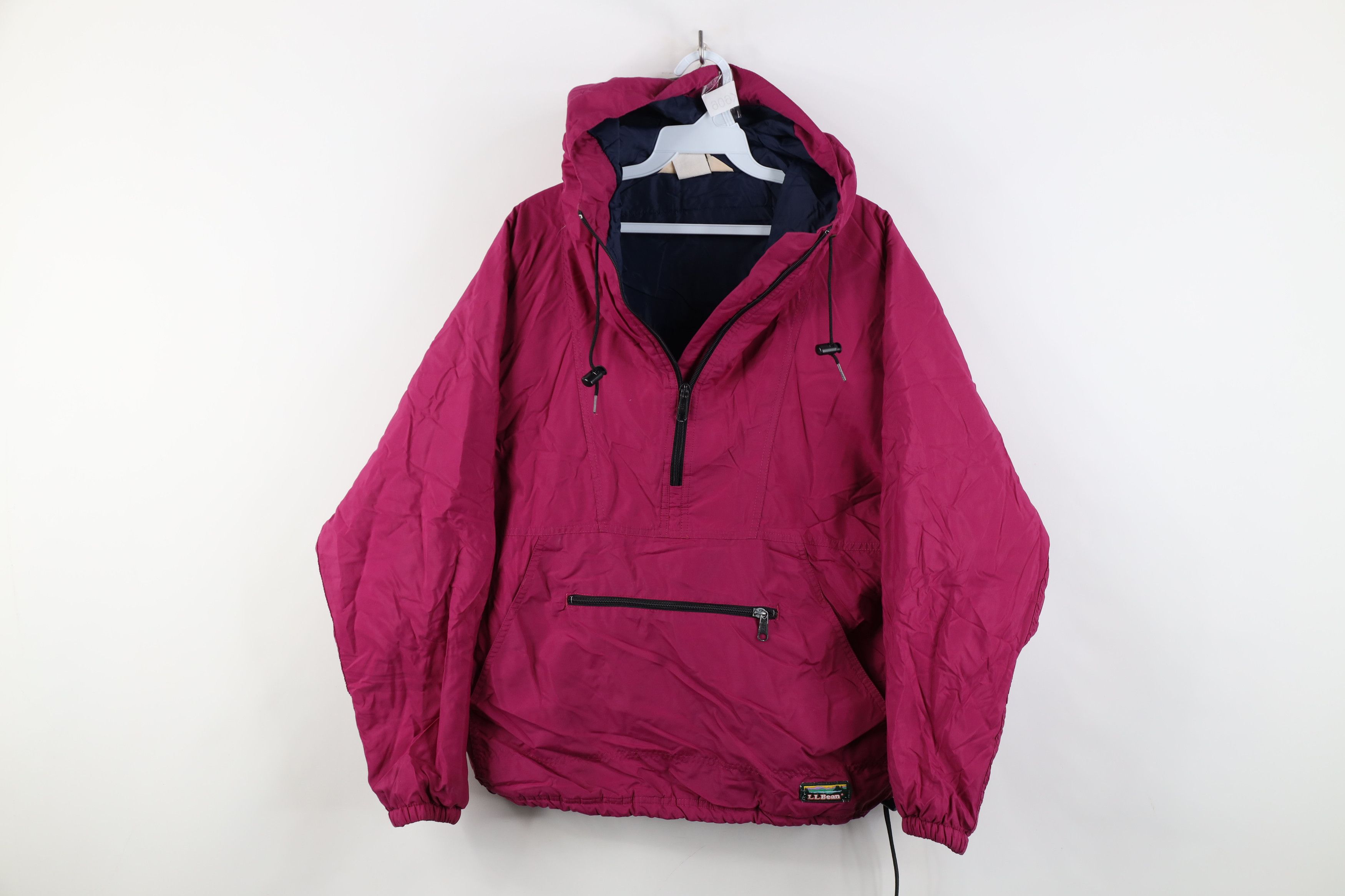 L.L. Bean Vintage 90s LL Bean Spell Hooded Packable Anorak Jacket Pink Size M / US 6-8 / IT 42-44 - 1 Thumbnail