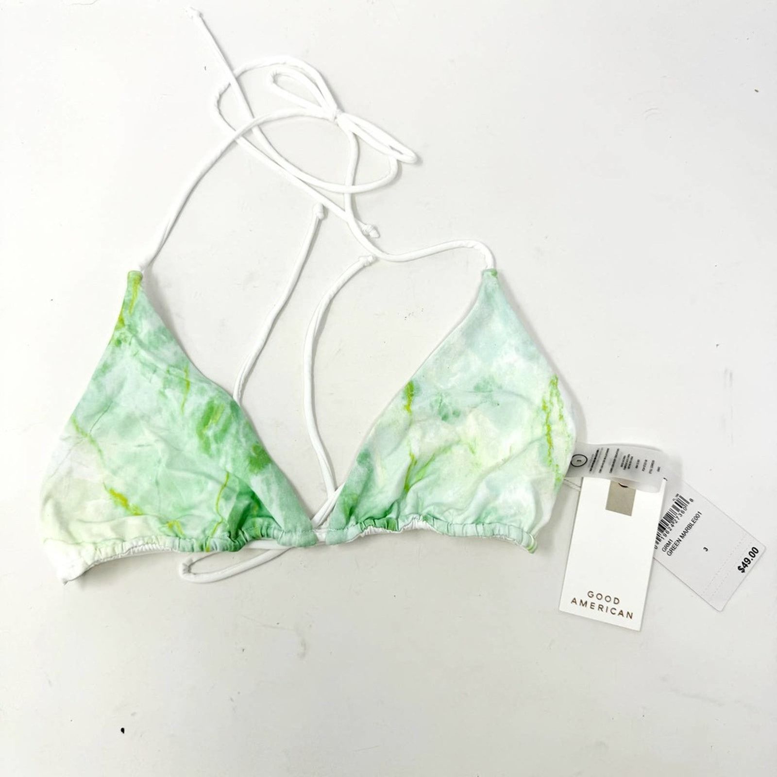 Good American Good American Matte Tiny Ties Triangle Top Bikini 3/L Size ONE SIZE - 2 Thumbnail