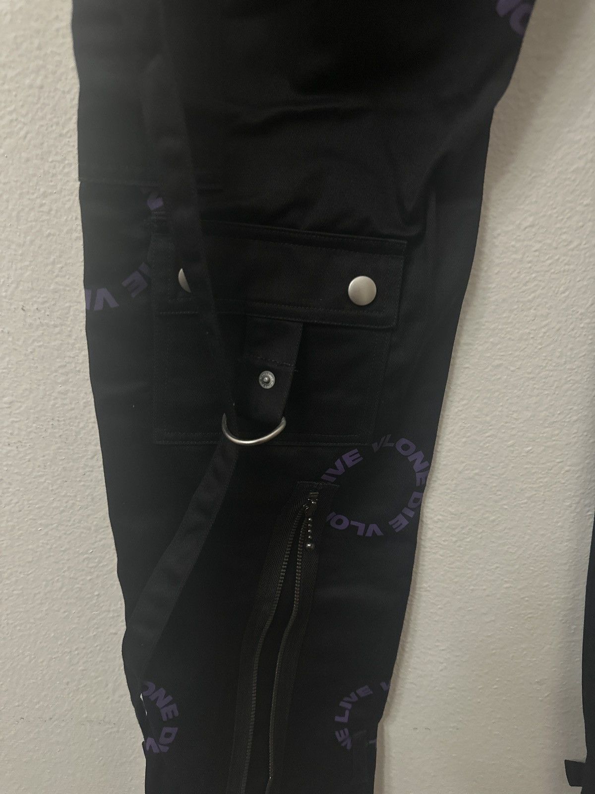 Vlone Brand New Rare Vlone Black Purple Bondage Pants Size 30/M Size US 30 / EU 46 - 6 Thumbnail