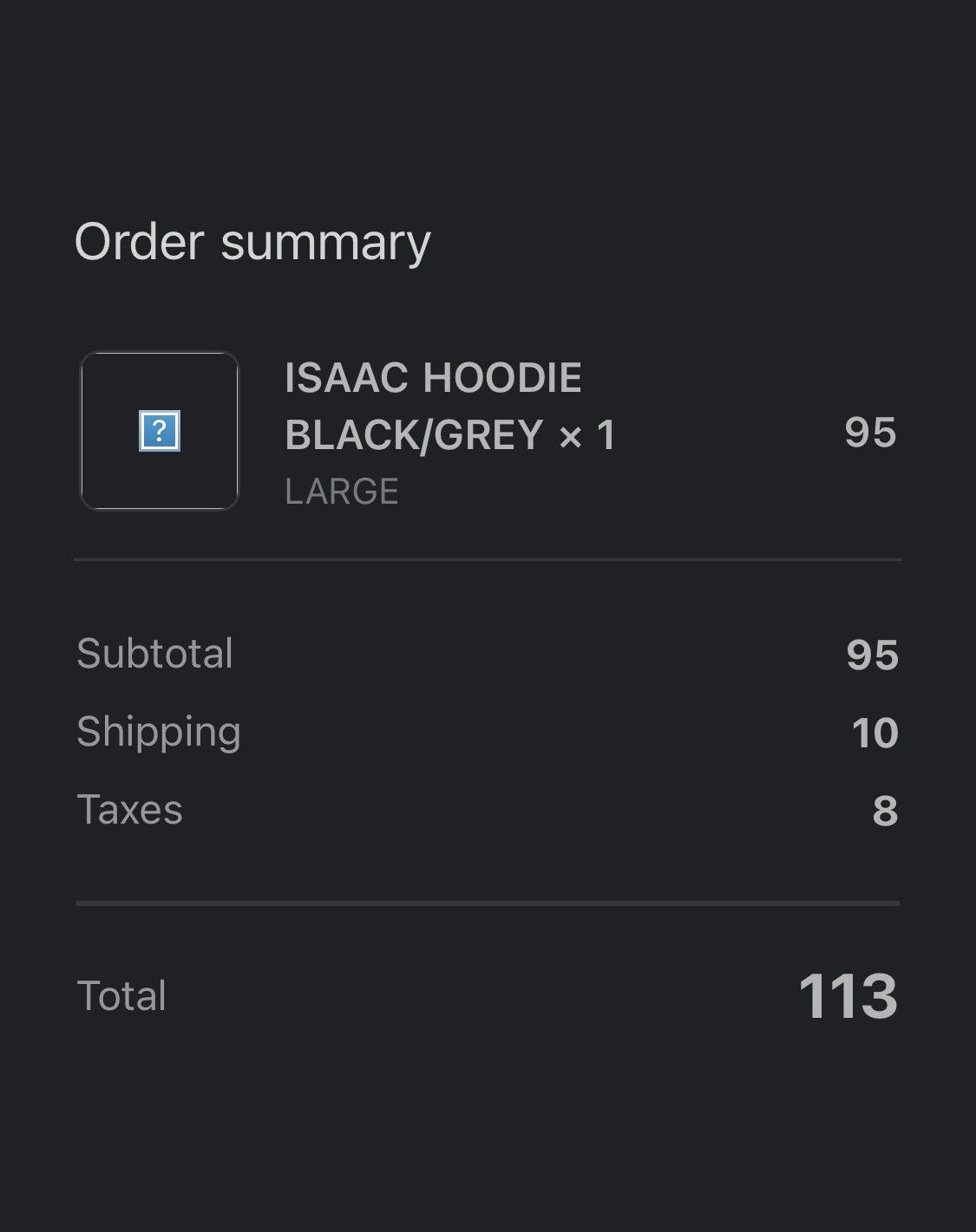 Revenge ISAAC HOODIE BLACK/GREY REVENGE Size US L / EU 52-54 / 3 - 7 Thumbnail