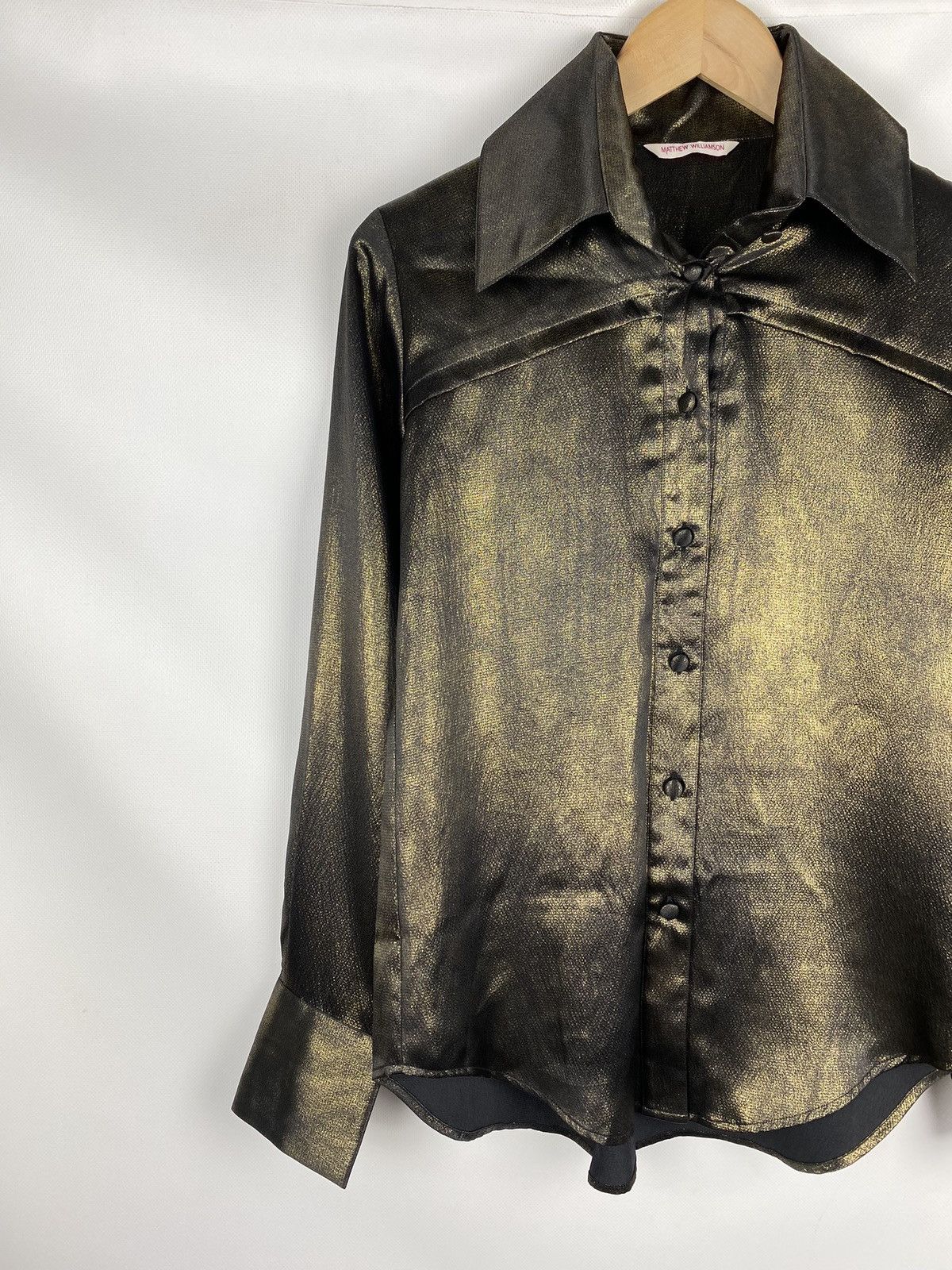 Designer × Matthew Williamson Matthew Williamson ladies long sleeve button up shirt blouse Size M / US 6-8 / IT 42-44 - 2 Thumbnail