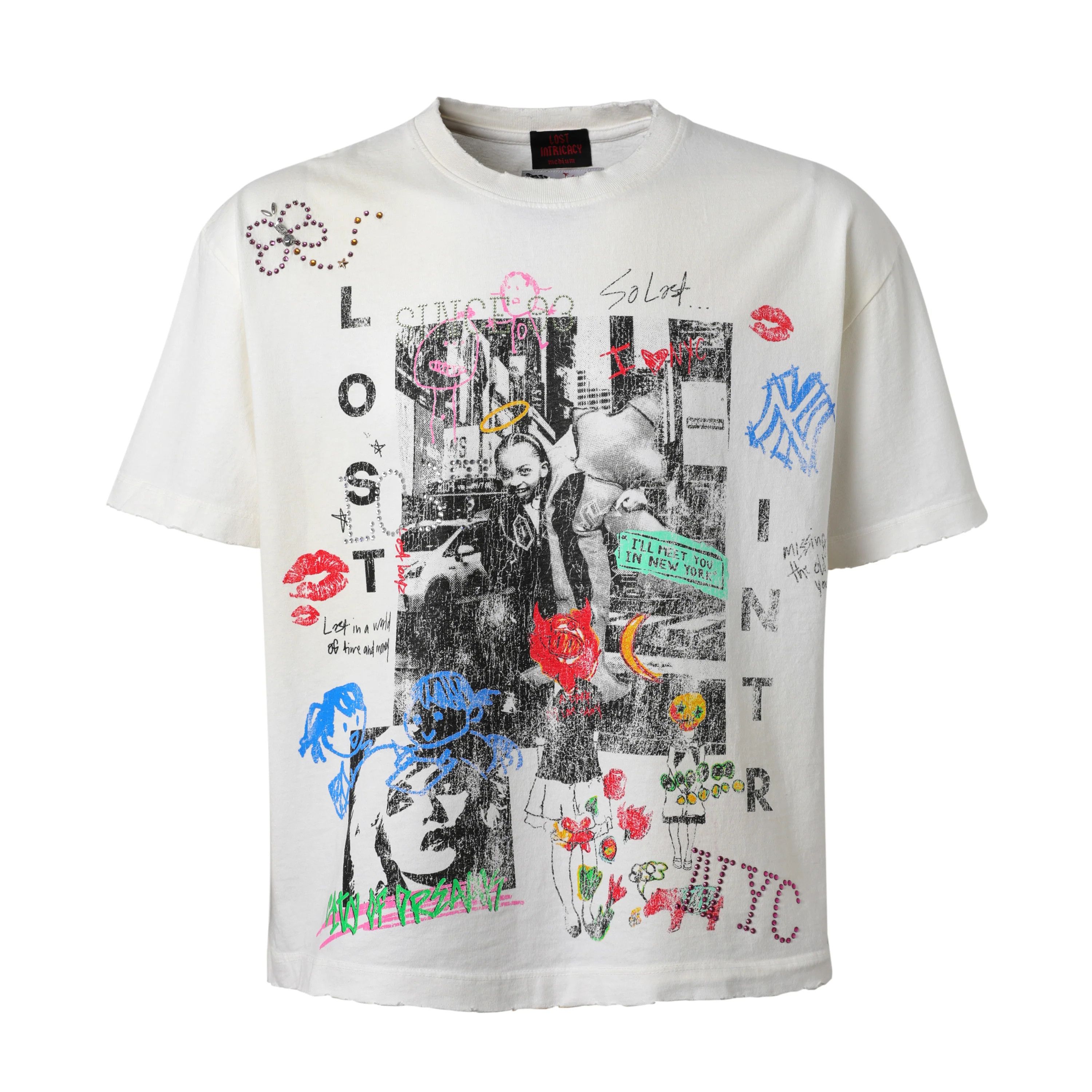 LOST INTRICACY Lost Intricacy 'Noahs Ark' White Tee Size US S / EU 44-46 / 1 - 1 Thumbnail