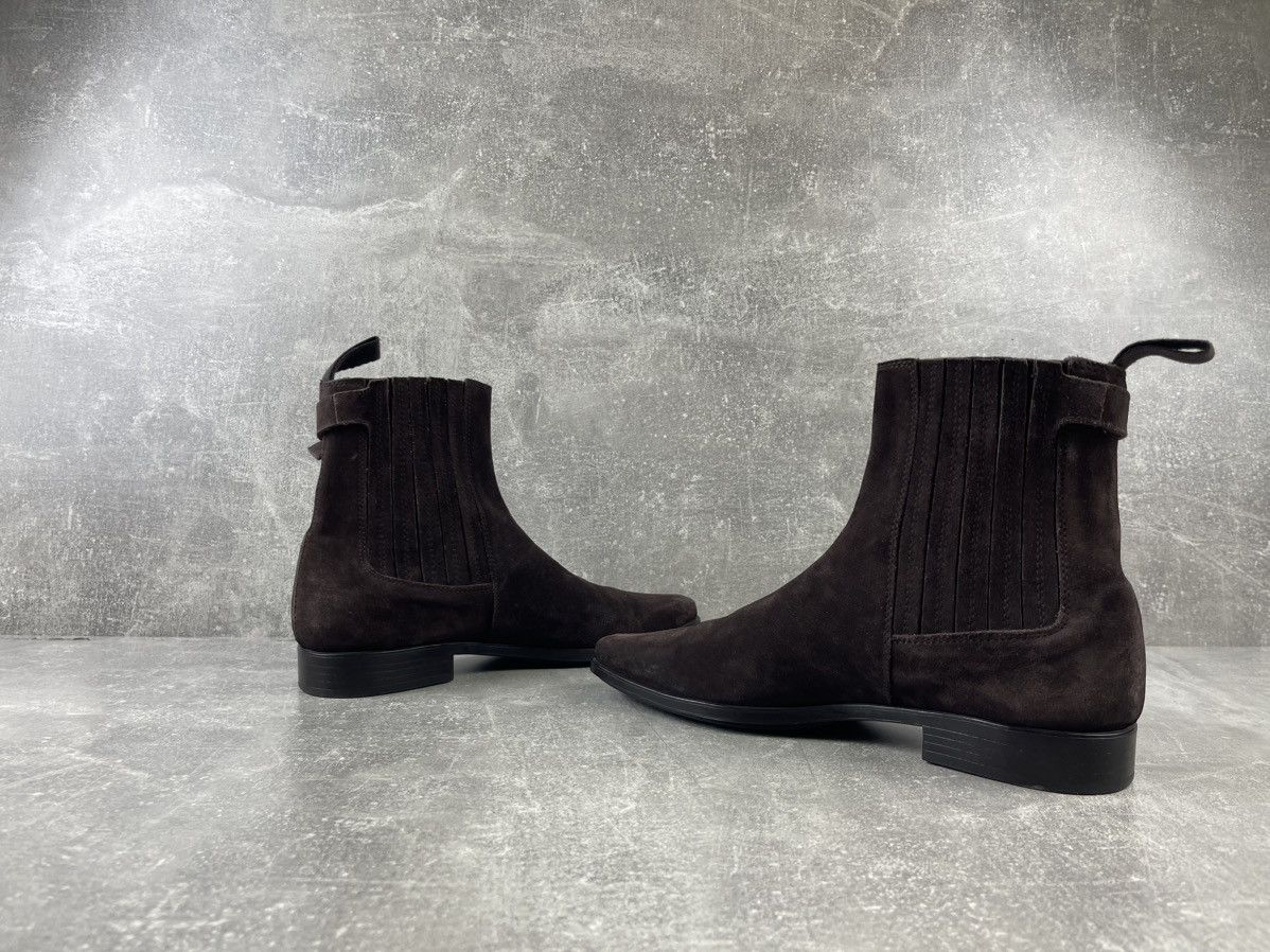 Miu Miu × Vintage Miu Miu Archives Suede Brown Formal Luxury Chelsea Boots Size US 11 / IT 41 - 5 Thumbnail