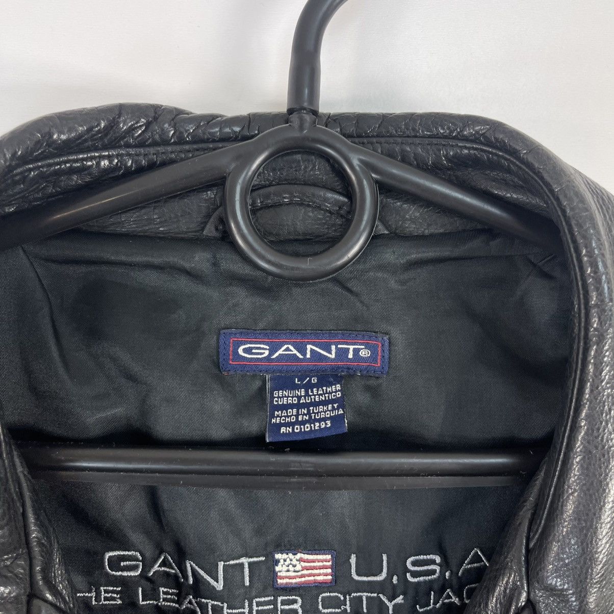 Gant Gant USA Leather Coat jacket 100% leather L Size US L / EU 52-54 / 3 - 6 Thumbnail