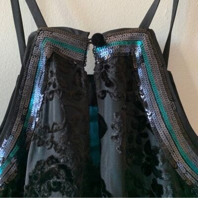 Anthropologie Anthropologie Dress Cocktail Sequined Dress Little Black Dre Size XS / US 0-2 / IT 36-38 - 14 Thumbnail