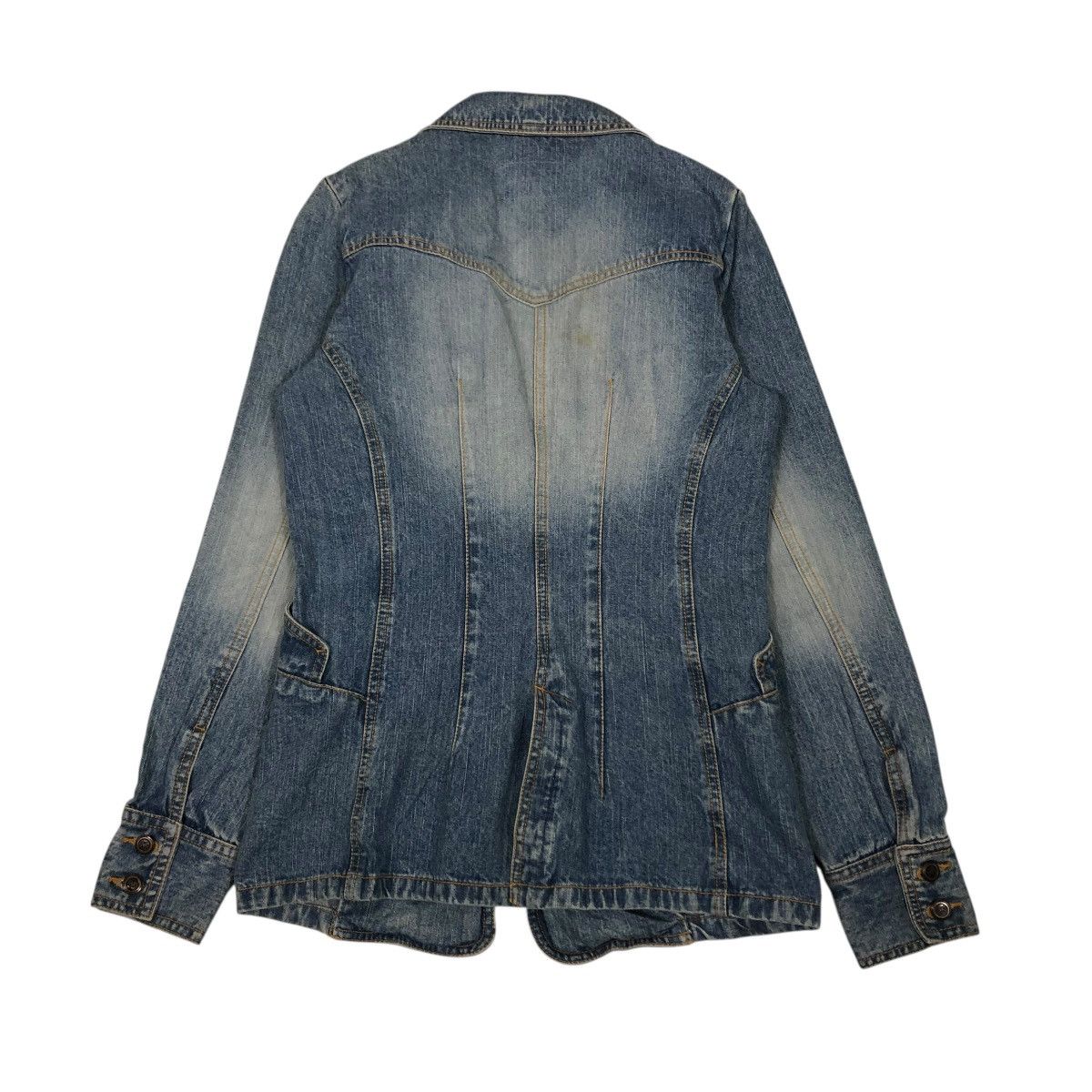 Japanese Brand 🔥VINTAGE DENIM CHORE WORK JACKET MOSSIMO ISSEY MIYAKE Size US M / EU 48-50 / 2 - 2 Thumbnail