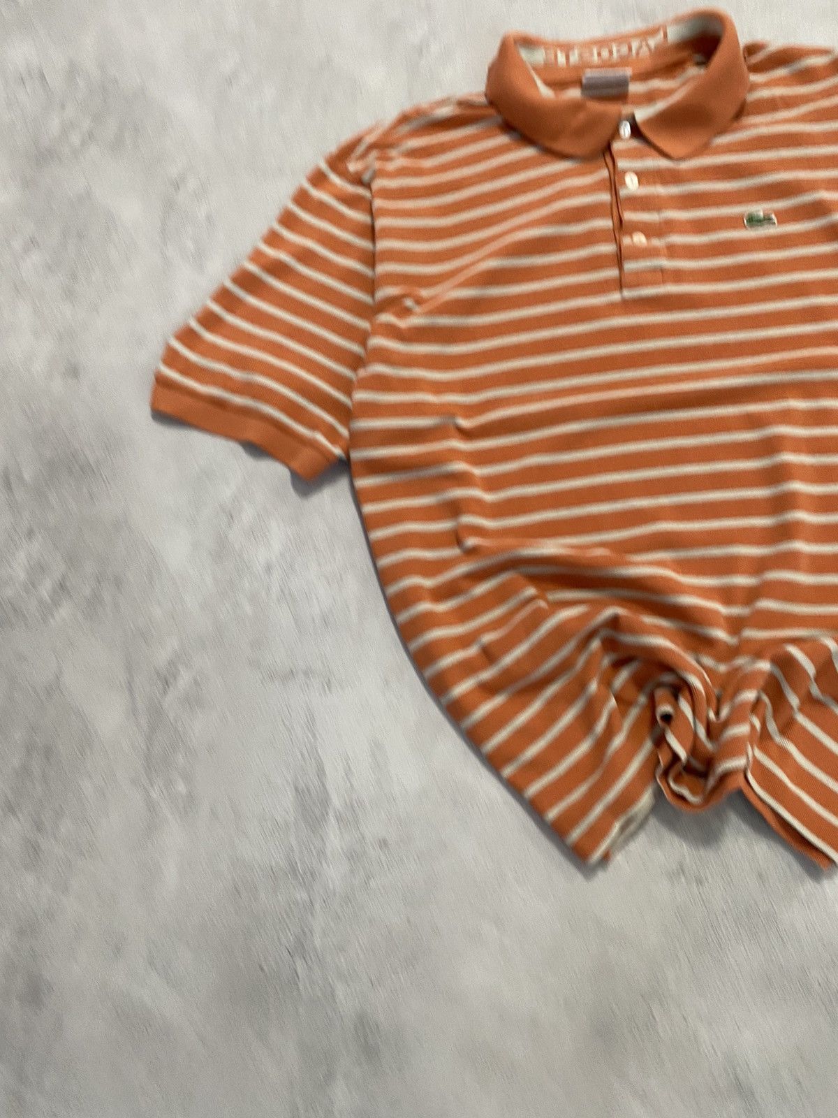 Lacoste × Vintage 🧡 Vintage Polo Lacoste Lined Summer Edition Size US XXL / EU 58 / 5 - 3 Thumbnail