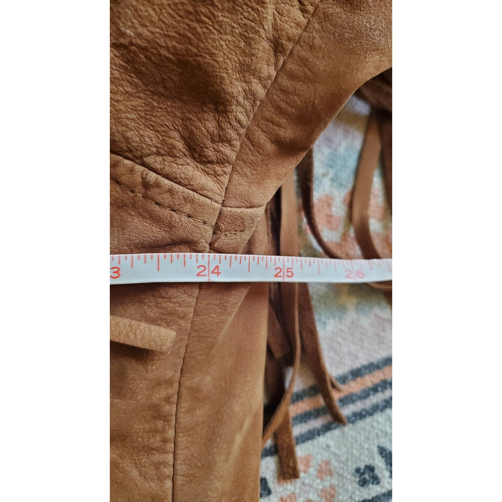 Scully Leather Vintage Scully Leather Western Jacket Fringe Aztec Brown 44 Size US L / EU 52-54 / 3 - 7 Thumbnail