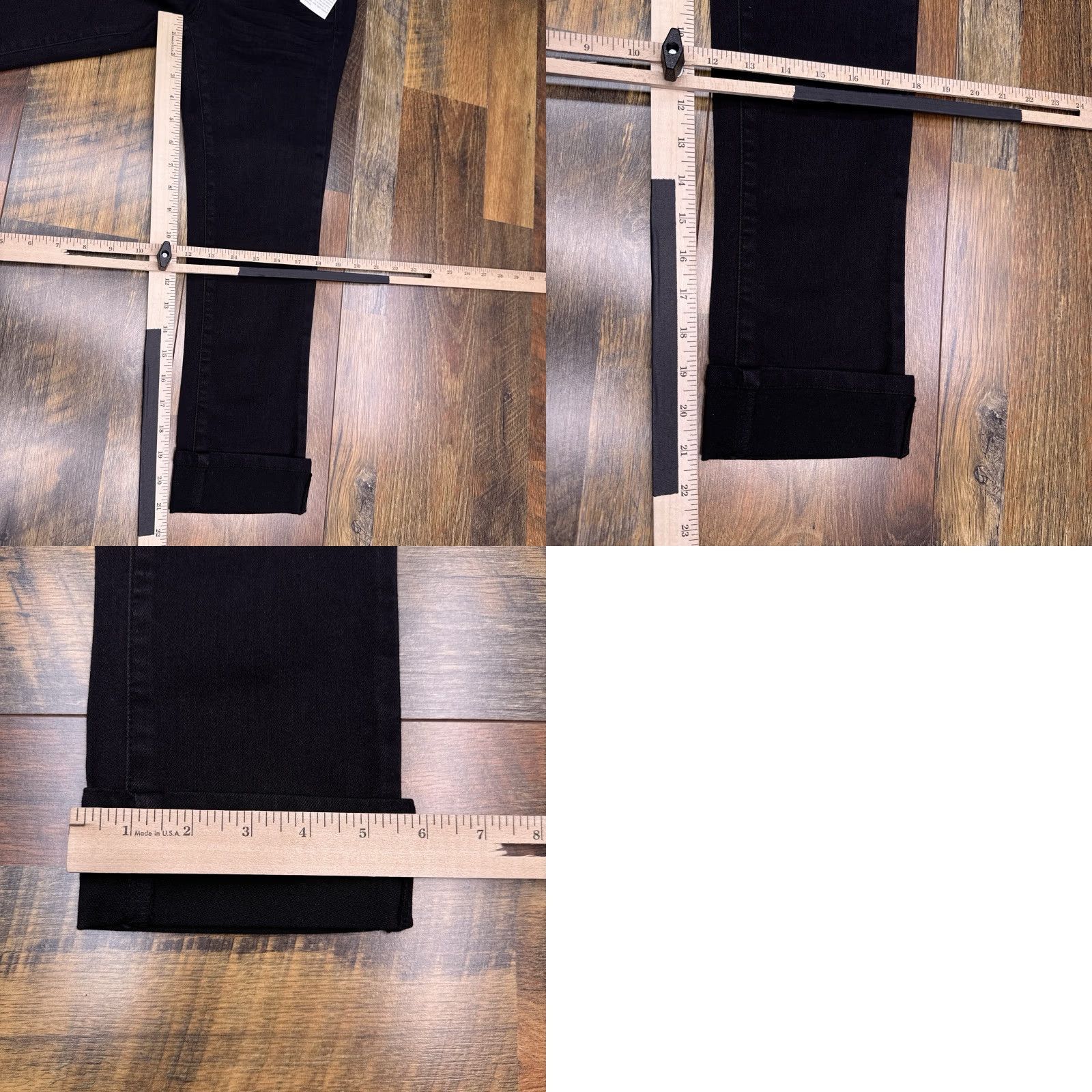 Vintage SO Capri Jeans Womens Black 0 Low Rise Stretch Cuffed Super Soft New Size 25" / US 0 / IT 36 - 9 Thumbnail
