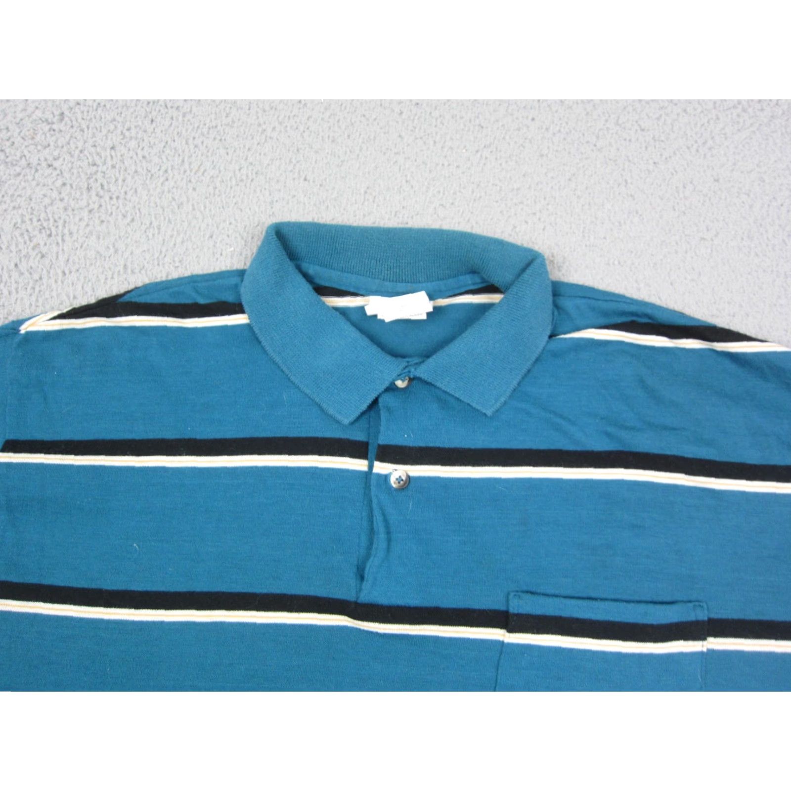 Vintage VINTAGE Puritan Polo Shirt Mens Blue Striped 90s 80s 70s 60s Golf Casual Short Sleeve L Size US L / EU 52-54 / 3 - 2 Thumbnail