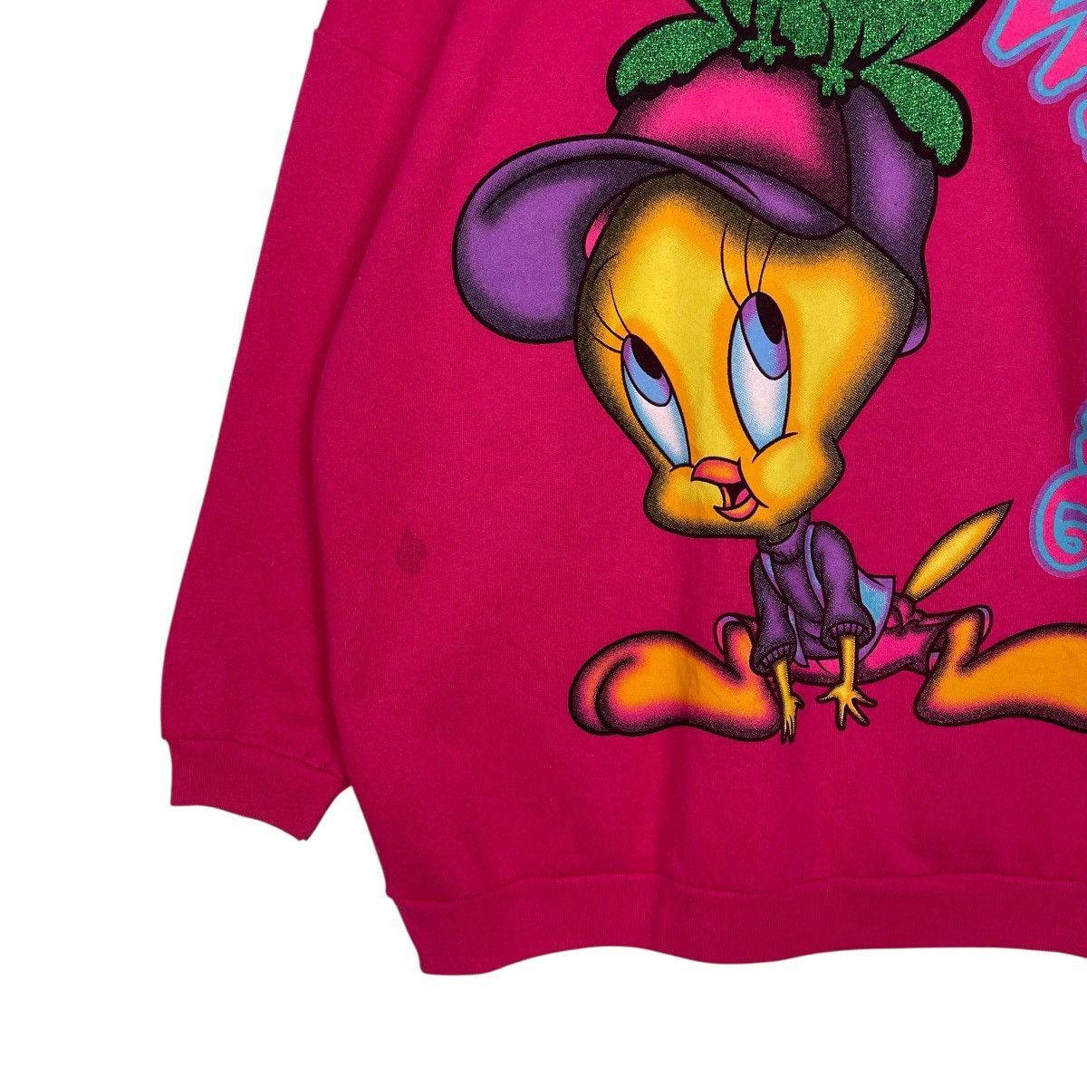 Warner Bros Vtg 90s Warner Bros Looney Tunes Tweety Wibbit Sweatshirt Size US L / EU 52-54 / 3 - 3 Thumbnail
