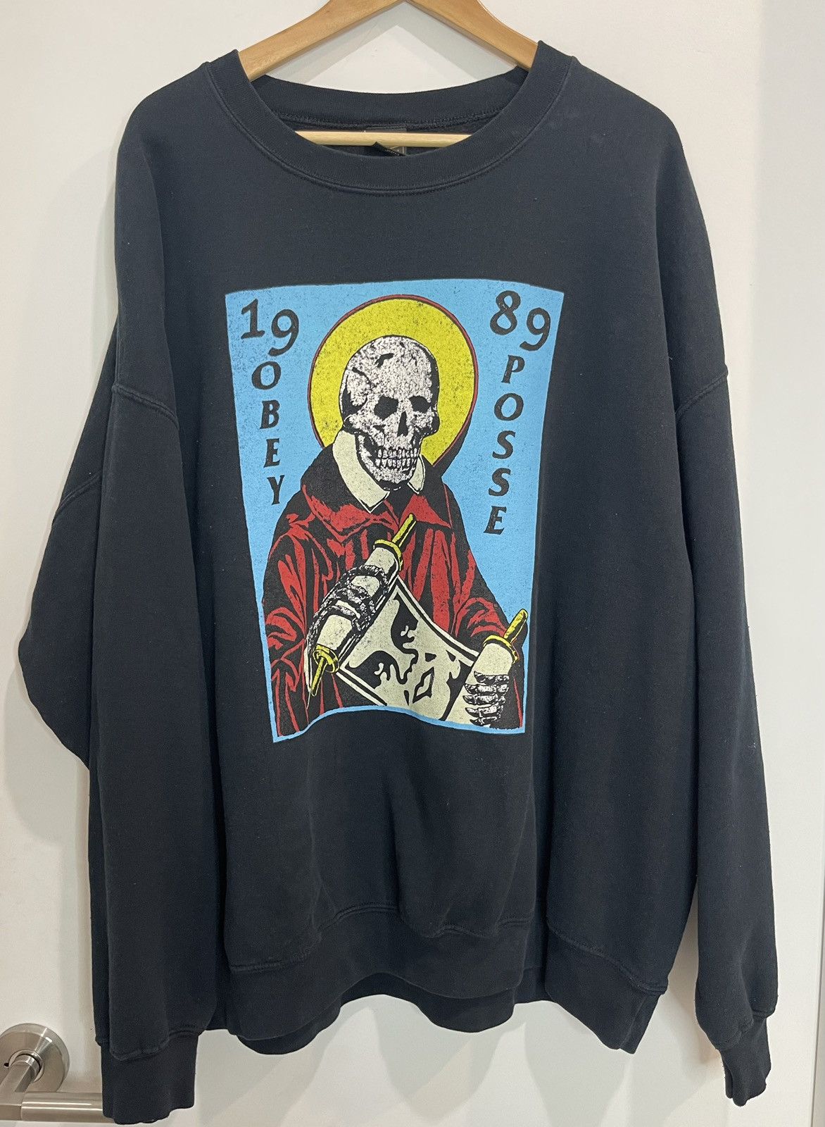 Obey Obey Vintage Crewneck Sweatshirt Size US XL / EU 56 / 4 - 1 Thumbnail