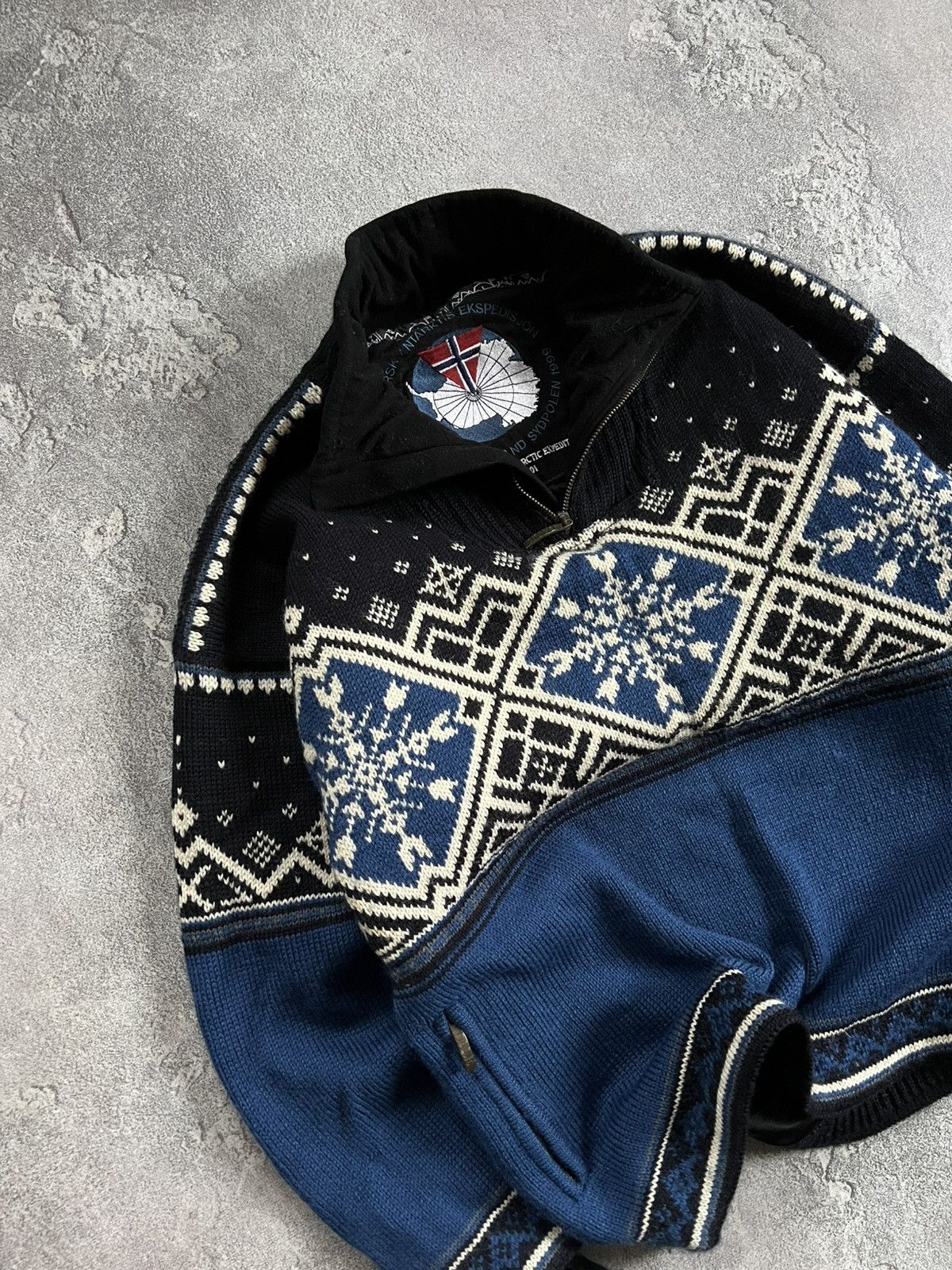 Dale Of Norway Dale of Norway Wool Sweater Jumper Fair Isle Jacket 1/4 Zip Size US S / EU 44-46 / 1 - 2 Thumbnail