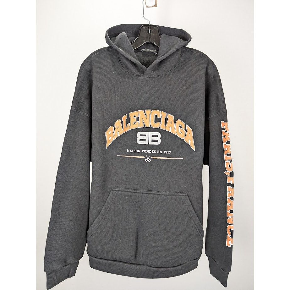 Balenciaga o1rshd1 Hoodie in Black Size US S / EU 44-46 / 1 - 2 Thumbnail