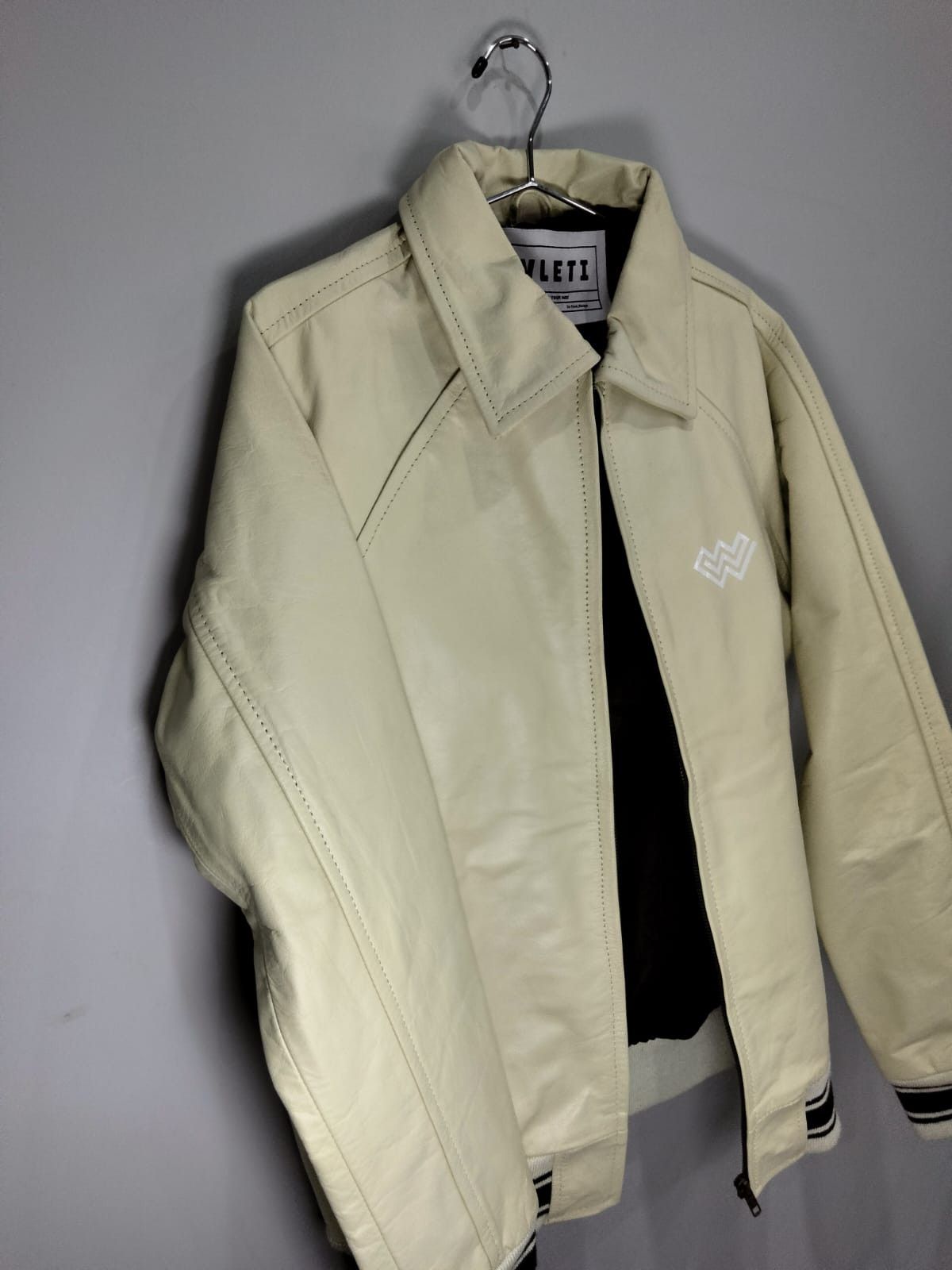 Vintage Wleti Original Beige Sheep Leather Jacket (Unisex) Size US M / EU 48-50 / 2 - 4 Thumbnail