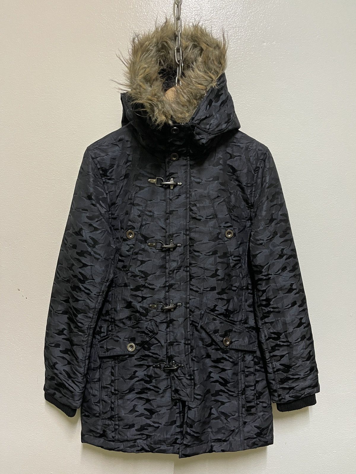 In The Attic In The Attic Long Jacket Camouflage Hoodie Size US L / EU 52-54 / 3 - 1 Thumbnail