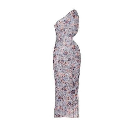 MISA Los Angeles Misa Los Angeles Aries One Shoulder Side Cut-Out Bodycon Dre Size ONE SIZE - 7 Thumbnail