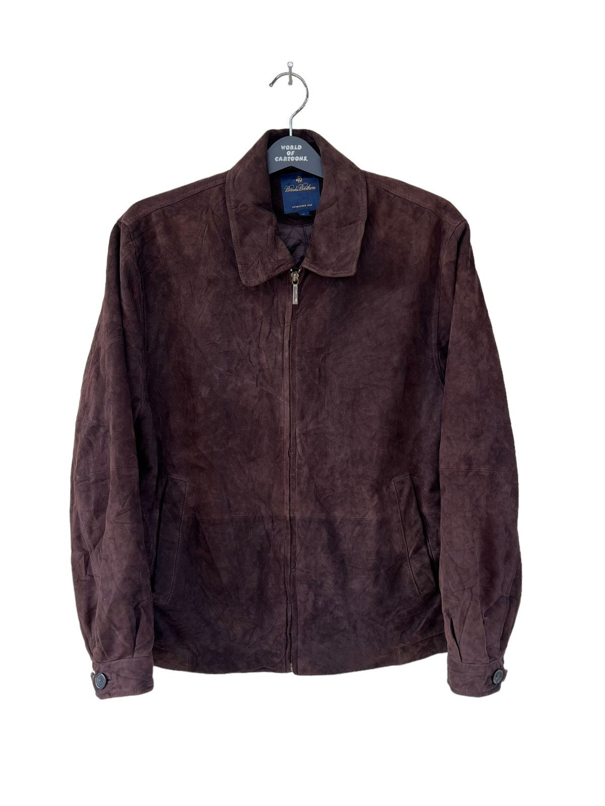 Brooks Brothers Vintage Brooks Brothers Dark Brown Suede Leather Jacket Size US M / EU 48-50 / 2 - 6 Thumbnail