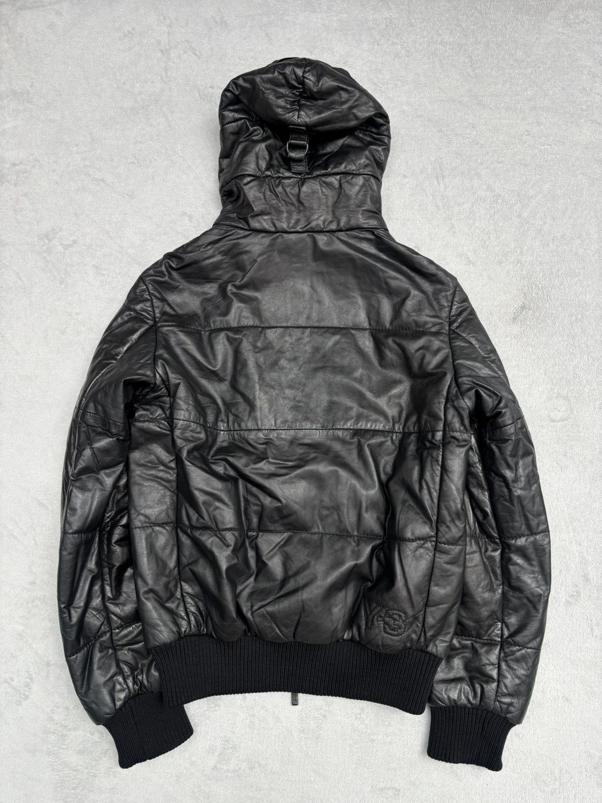 Y-3 A/W 2008 Y-3 Yohji Adidas Leather Puffer Ninja Jacket Size US L / EU 52-54 / 3 - 2 Thumbnail