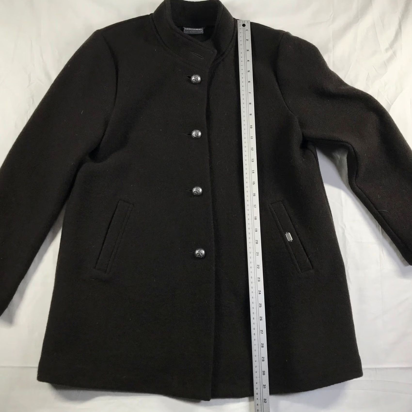 Vintage Geiger Austria Brown Boiled Wool Tyrolean Coat 40 Womens Size S / US 4 / IT 40 - 2 Thumbnail