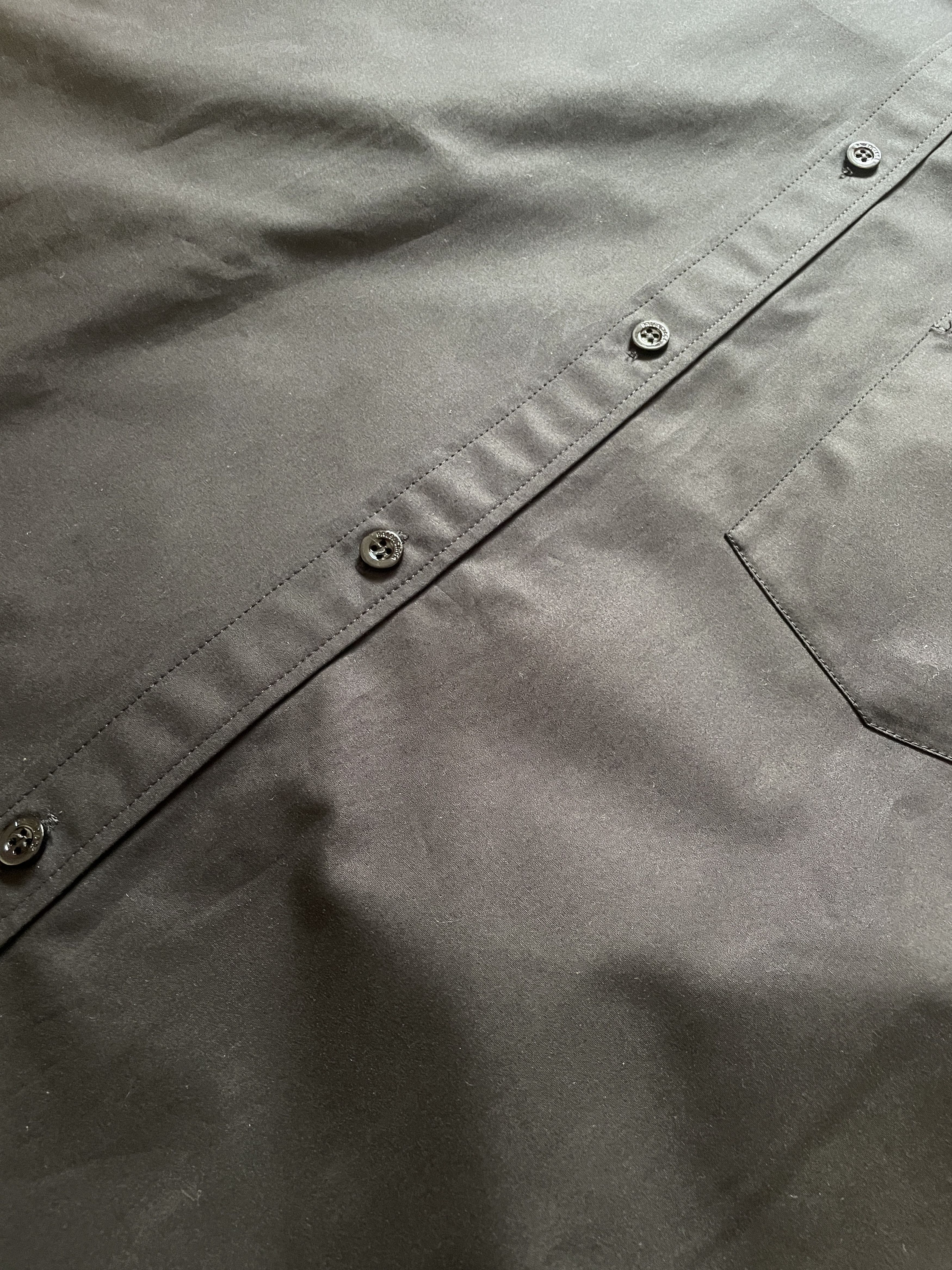Balenciaga Balenciaga - Blank Cotton Poplin Short Sleeve Shirt Size US M / EU 48-50 / 2 - 3 Thumbnail