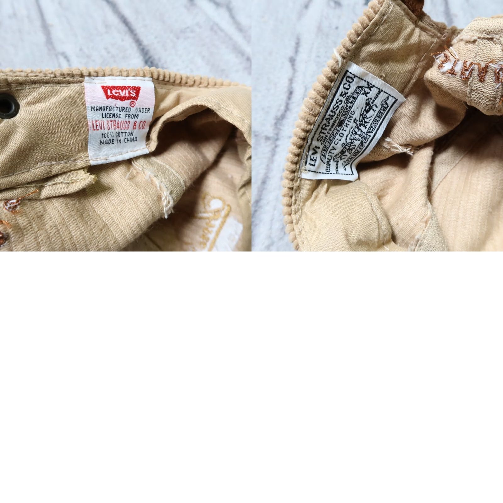 Levi's Vintage Levi's Corduroy Suede Strapback Hat Cap Adjustable Brown Mens Hat Size ONE SIZE - 8 Thumbnail
