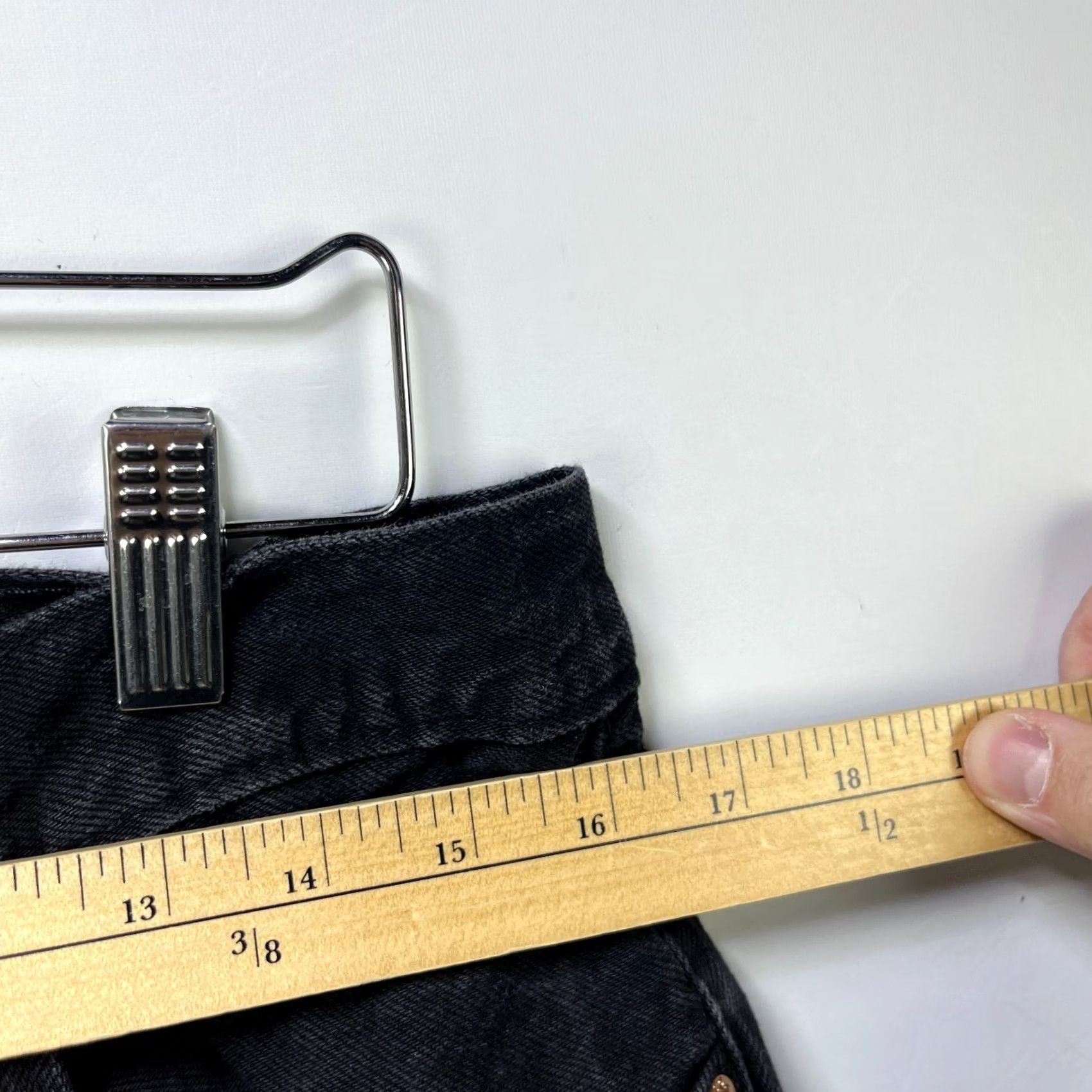 Levi's VINTAGE Levi's Black 32 Jorts Denim Bermuda 5-Pocket 90s Mens Shorts Size US 32 / EU 48 - 7 Thumbnail