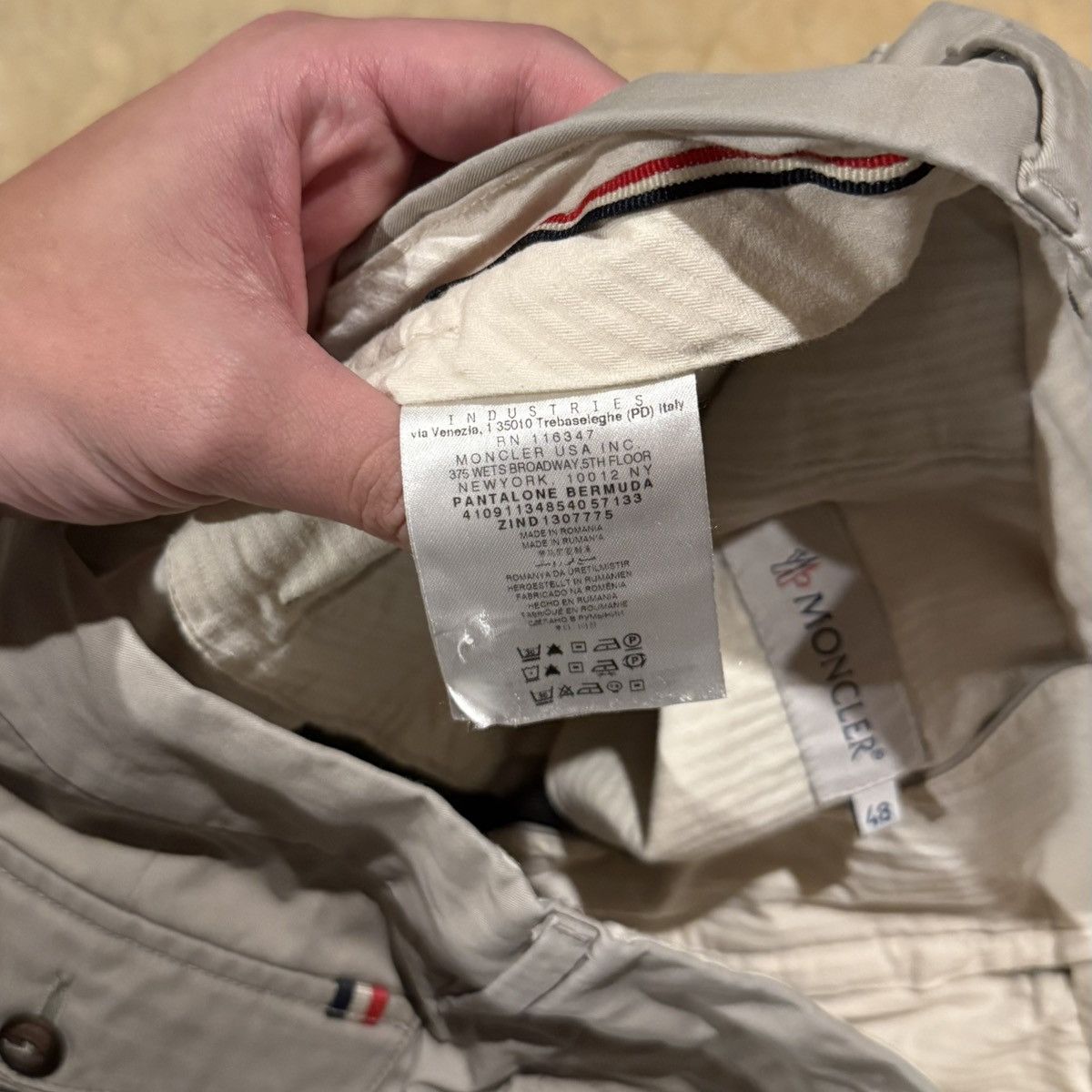 Moncler Moncler Floral Print Khaki Chino Bermuda Shorts Size US 34 / EU 50 - 7 Thumbnail