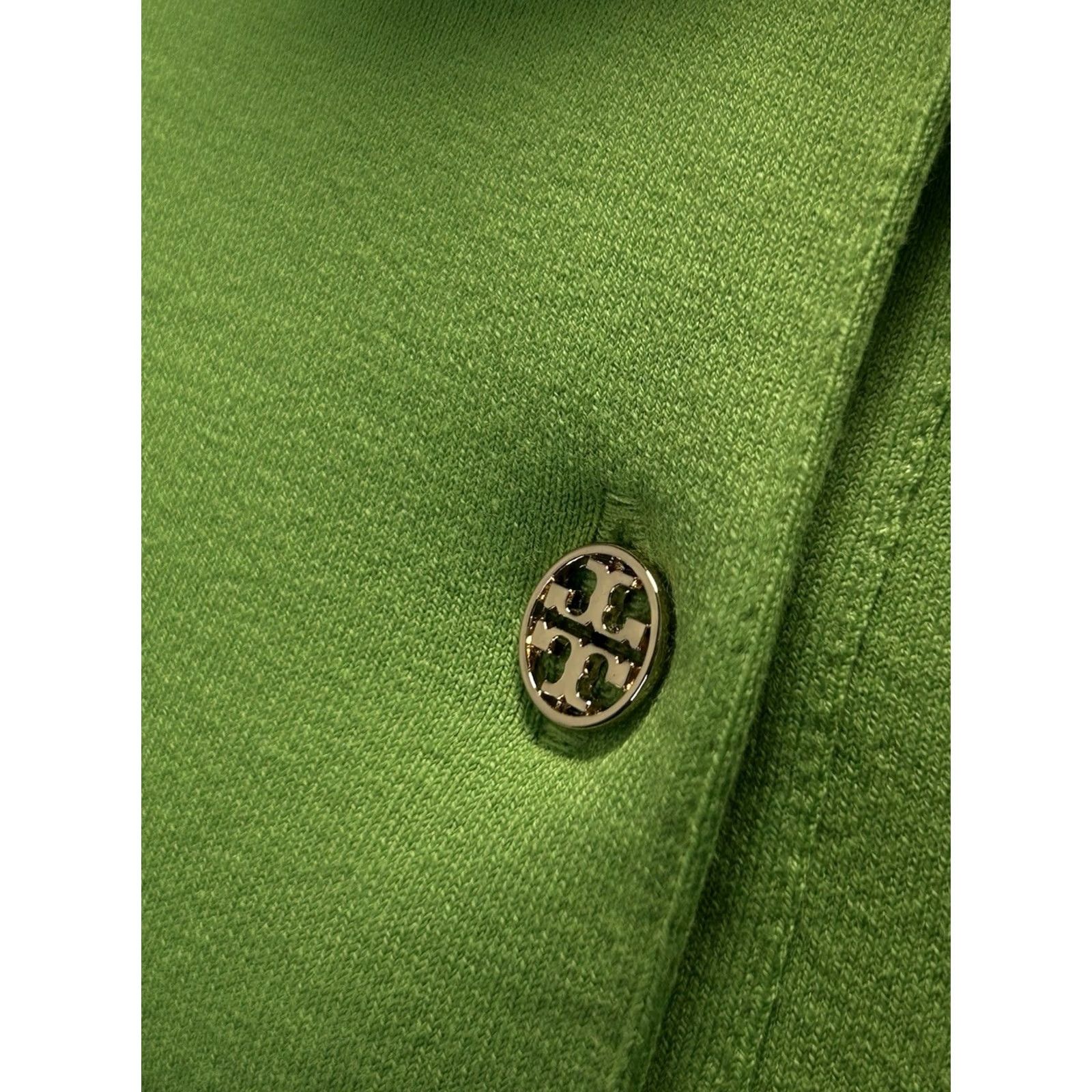 Tory Burch Tory Burch Sport The Masters Green Polo Shirt Gold Buttons Size M NEW Exclusive Polo Shirt Womens Regular Green Gold Button Sports Theme Size M / US 6-8 / IT 42-44 - 4 Thumbnail
