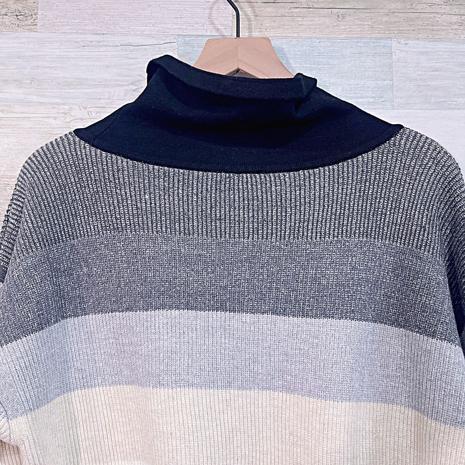 Other Talbots Striped Turtleneck Thermal Sweater Womens XLP Size XL / US 12-14 / IT 48-50 - 5 Thumbnail