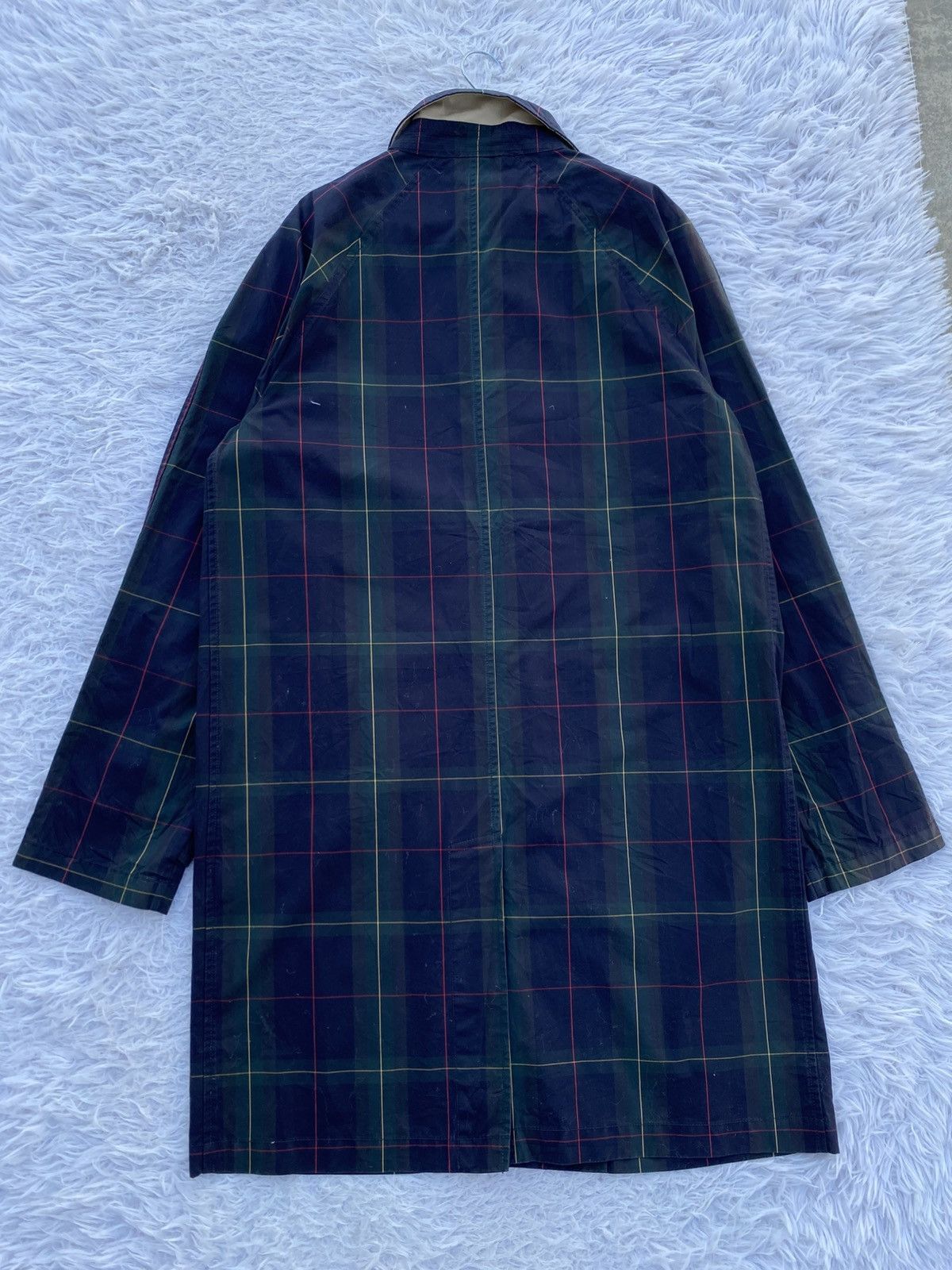 Ralph Lauren Vintage Polo Ralph Lauren Plaid Waxed Twill Balmacaan Coat Size US M / EU 48-50 / 2 - 17 Thumbnail