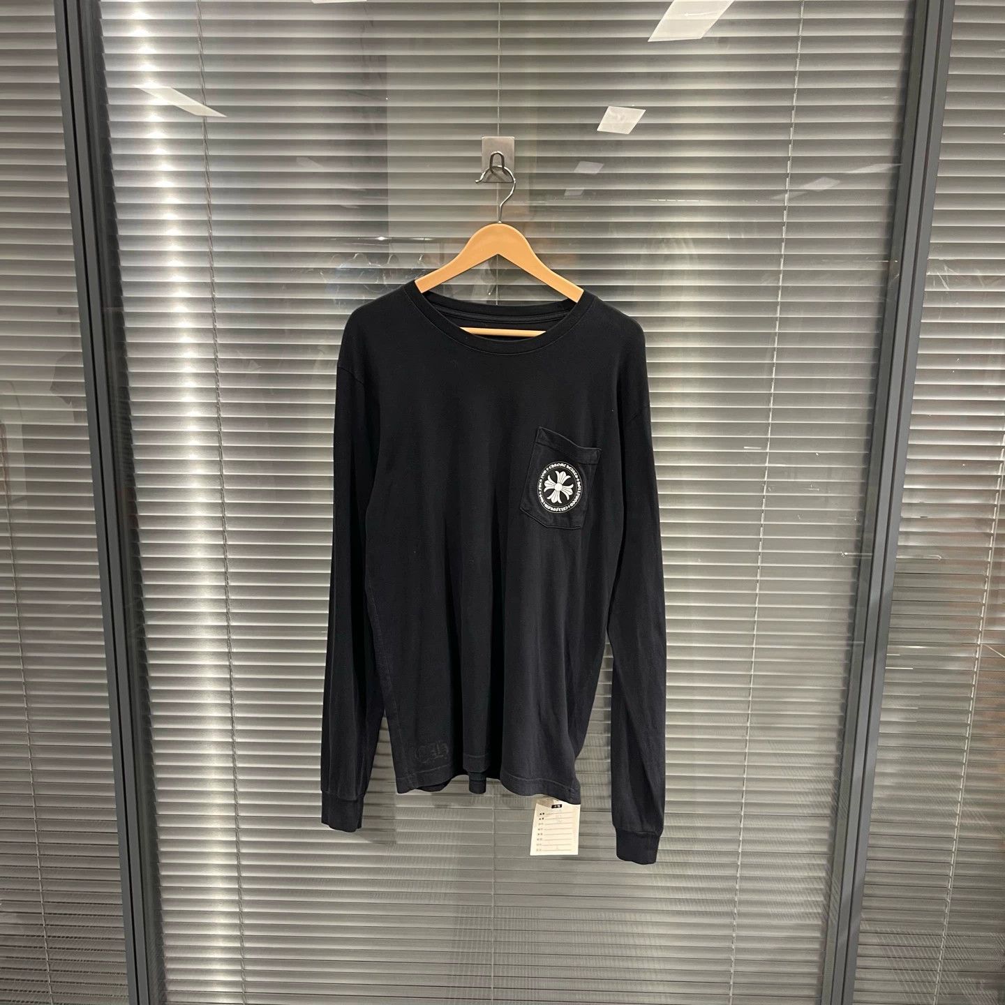 Chrome Hearts Chrome Hearts Black LS Tee Cross Floral String Logo Circ Size US L / EU 52-54 / 3 - 2 Thumbnail