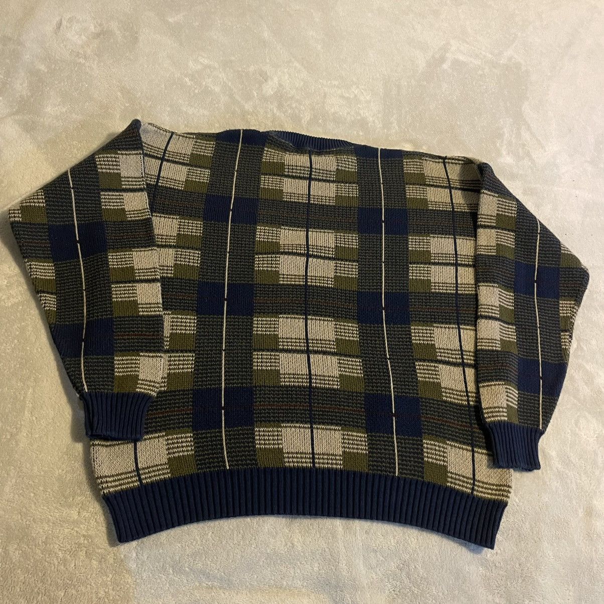 Trader Bay Vintage Trader Bay Sweater Men 2XL Knit Pullover 90s Size US XXL / EU 58 / 5 - 2 Thumbnail