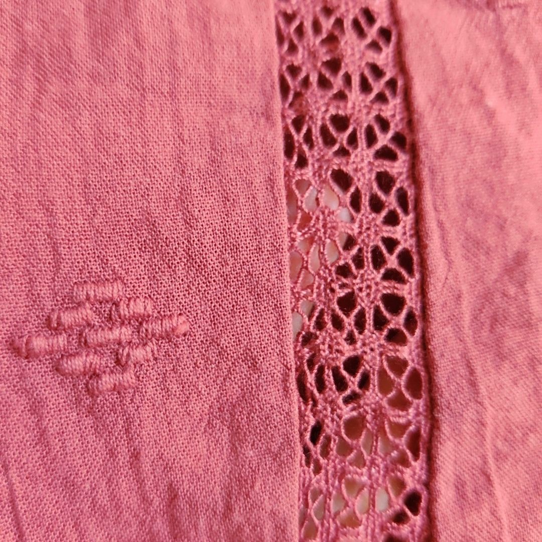 American Eagle Outfitters Lace inset boho top sz M Size M / US 6-8 / IT 42-44 - 6 Thumbnail