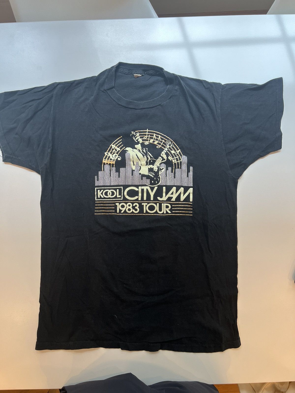 Vintage Kool City Jam 1983 Tour Screen Stars XL - Glow In Dark Size US L / EU 52-54 / 3 - 1 Thumbnail