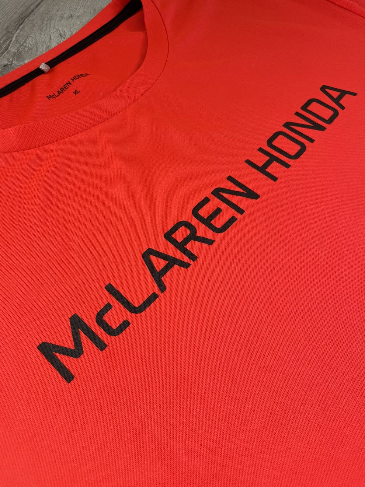 Honda × Malcolm McLaren Rare McLaren Honda Racing T-shirt Big Logo Printed Tee Size US XL / EU 56 / 4 - 5 Thumbnail