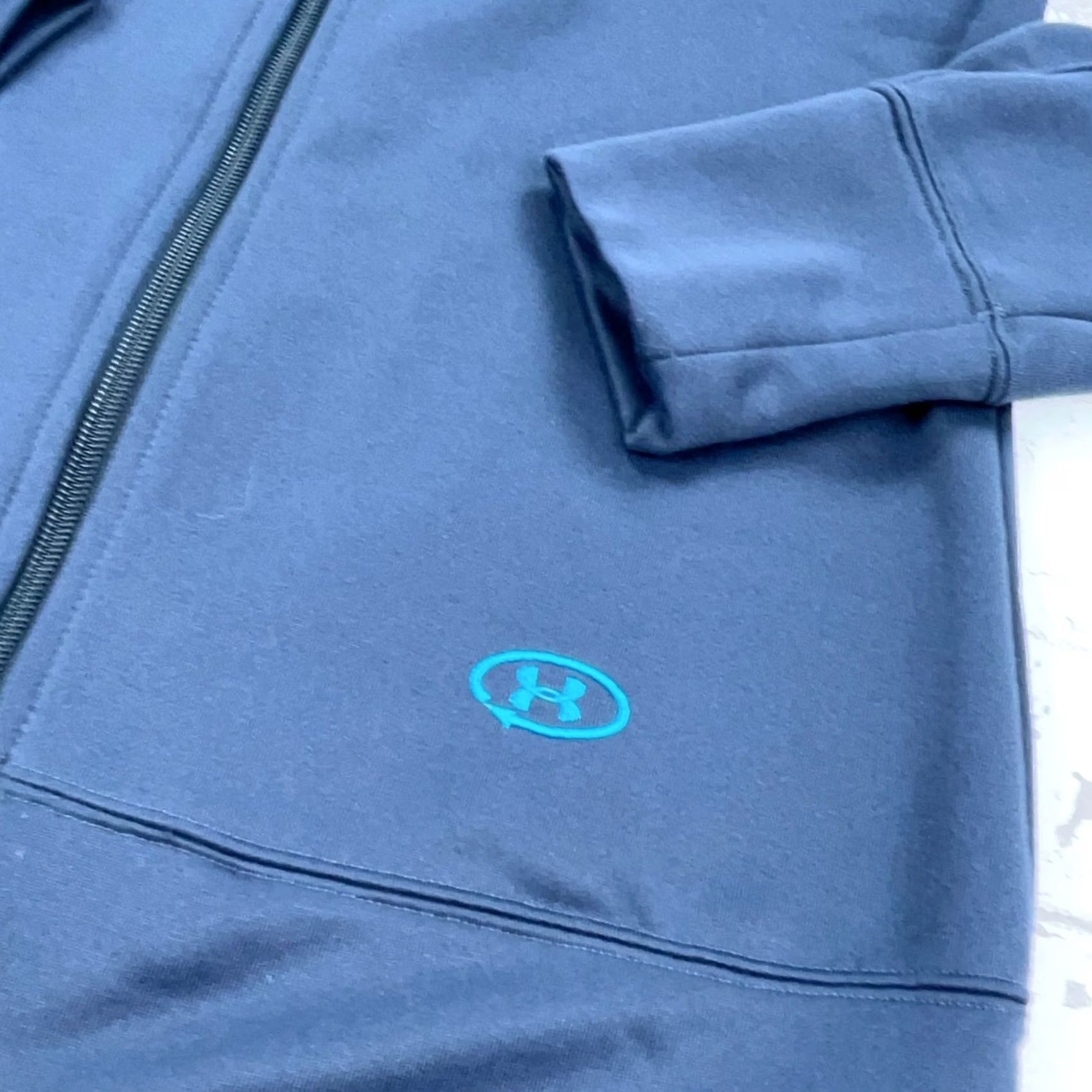 Under Armour Under Armour Womens Small Blue Soft Shell Performance Track Suit Warm Up Size S / US 4 / IT 40 - 4 Thumbnail