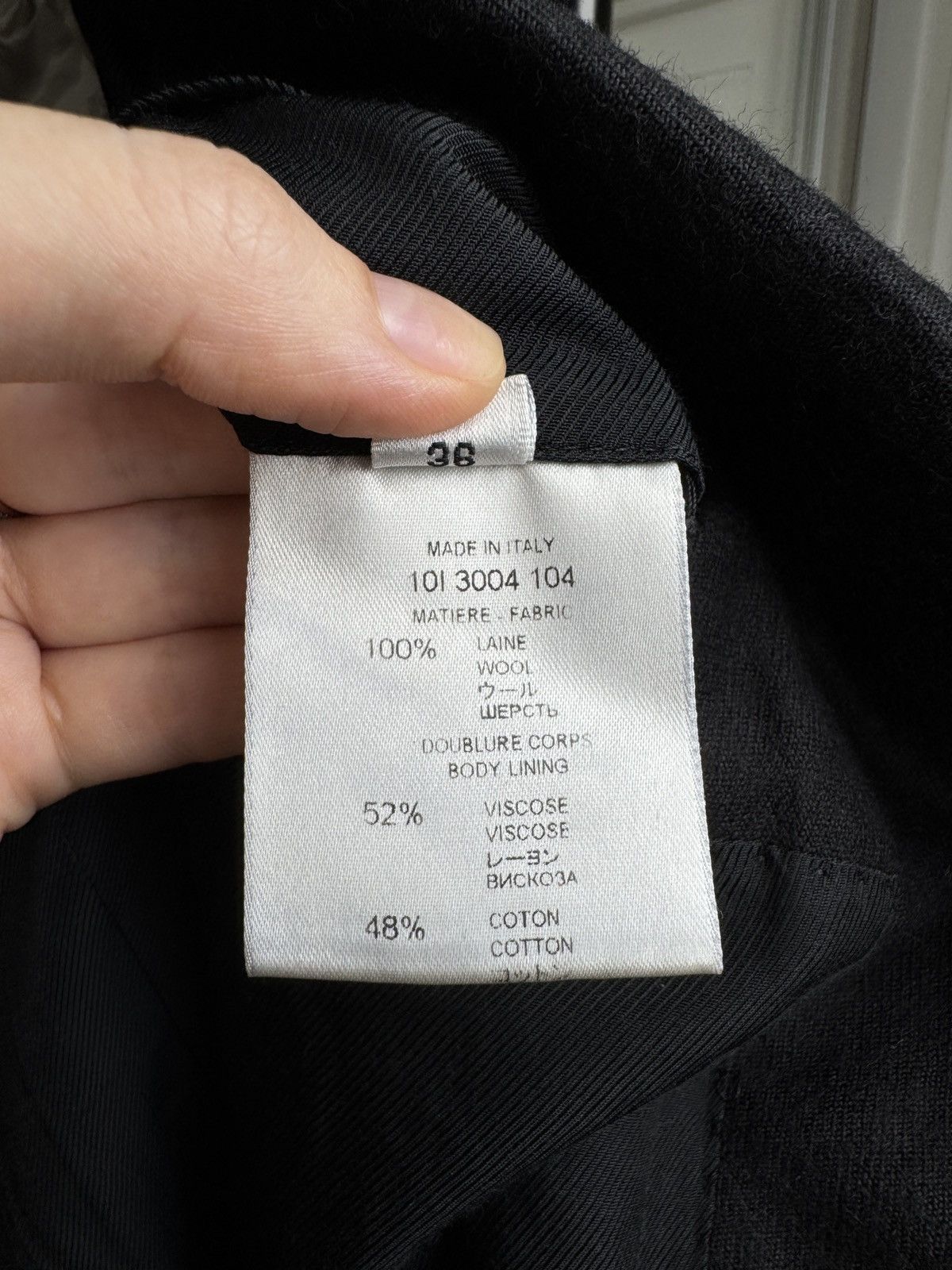 Givenchy Givenchy Paris black wool one button dinner jacket blazer Size 36R - 12 Thumbnail